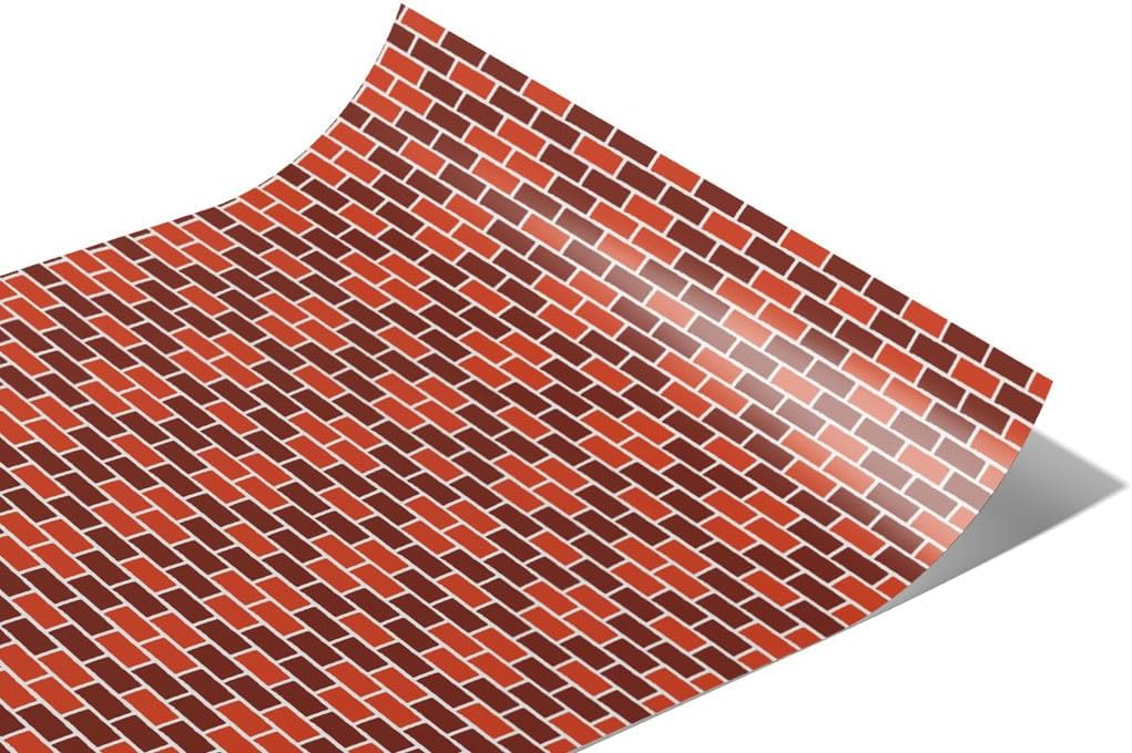 Rwraps Speciality Brick Diamond Gloss Vinyl Film Wrap 59in x 17ft Vinyl Vehicle Car Film Sheet Roll
