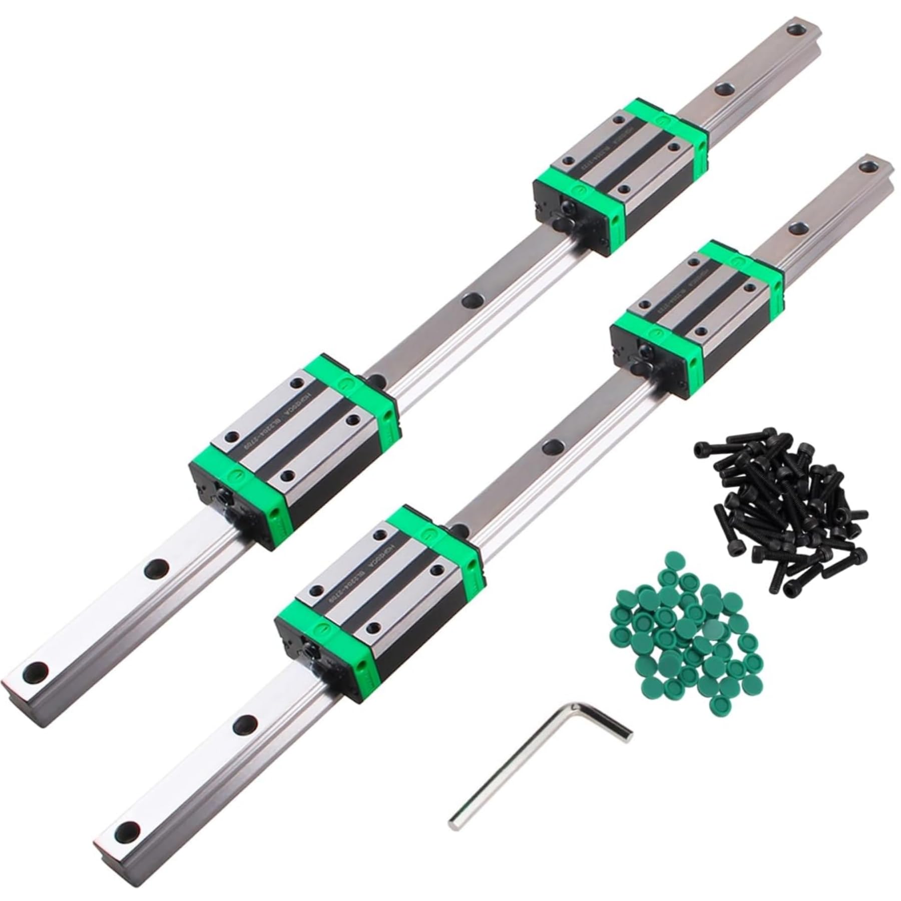 ANWOK 2Pcs Linear Rail HGR20-1200mm 4Pcs HGH20CA Square Type Carriage Bearing Block Linear Guide Rail Set Slide Guide Rod Overall Length 47.2 inch(1200mm) CNC 3D Printer (BDRF055263AU4V6KU17DZZKE) — Amazon image 8