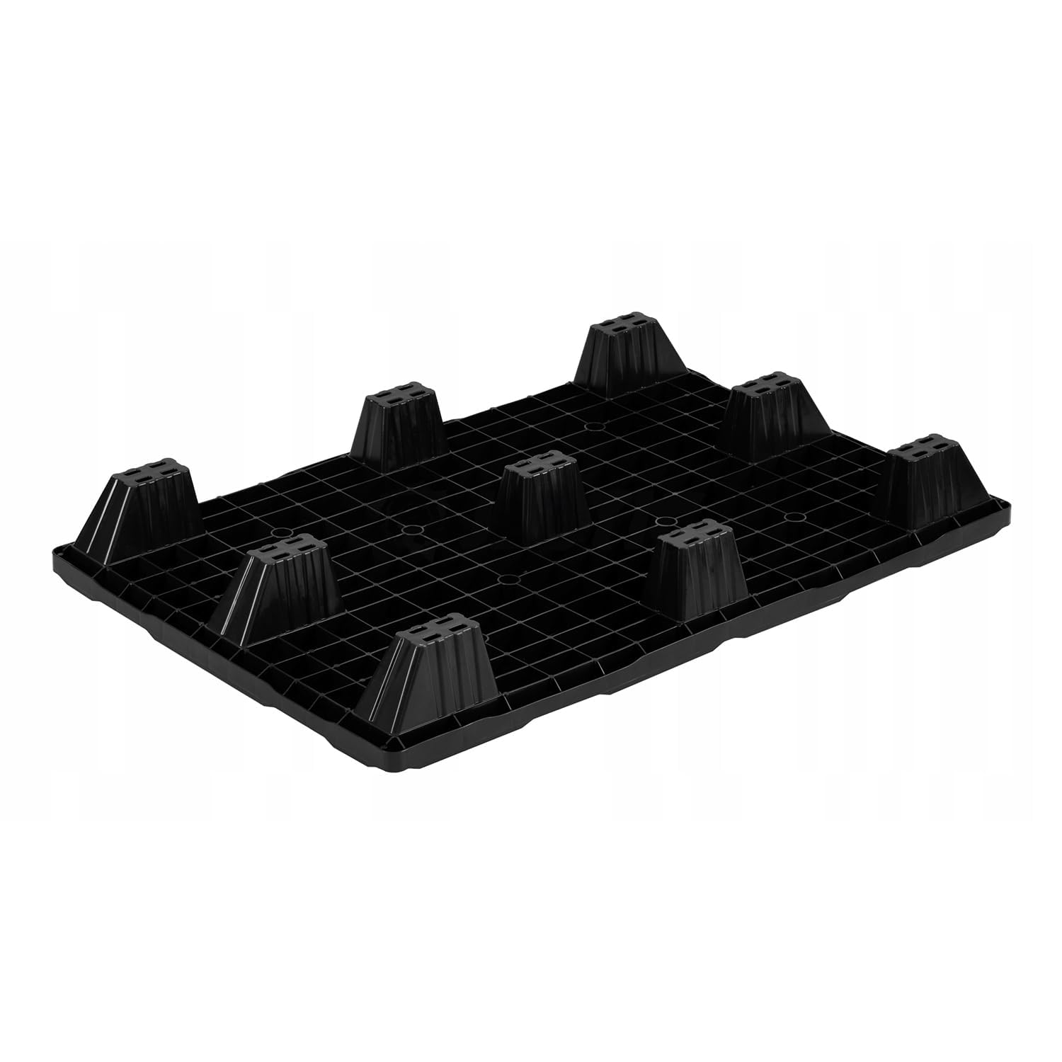 IMJ-Global - Palette Plastique 80x120 cm HDPE, Palettes Empilables de 9 pieds, Chaque Palette Possède une Certification Alimentaire et une Capacité de Charge Maximale de 2500 KG (1 Palettes)