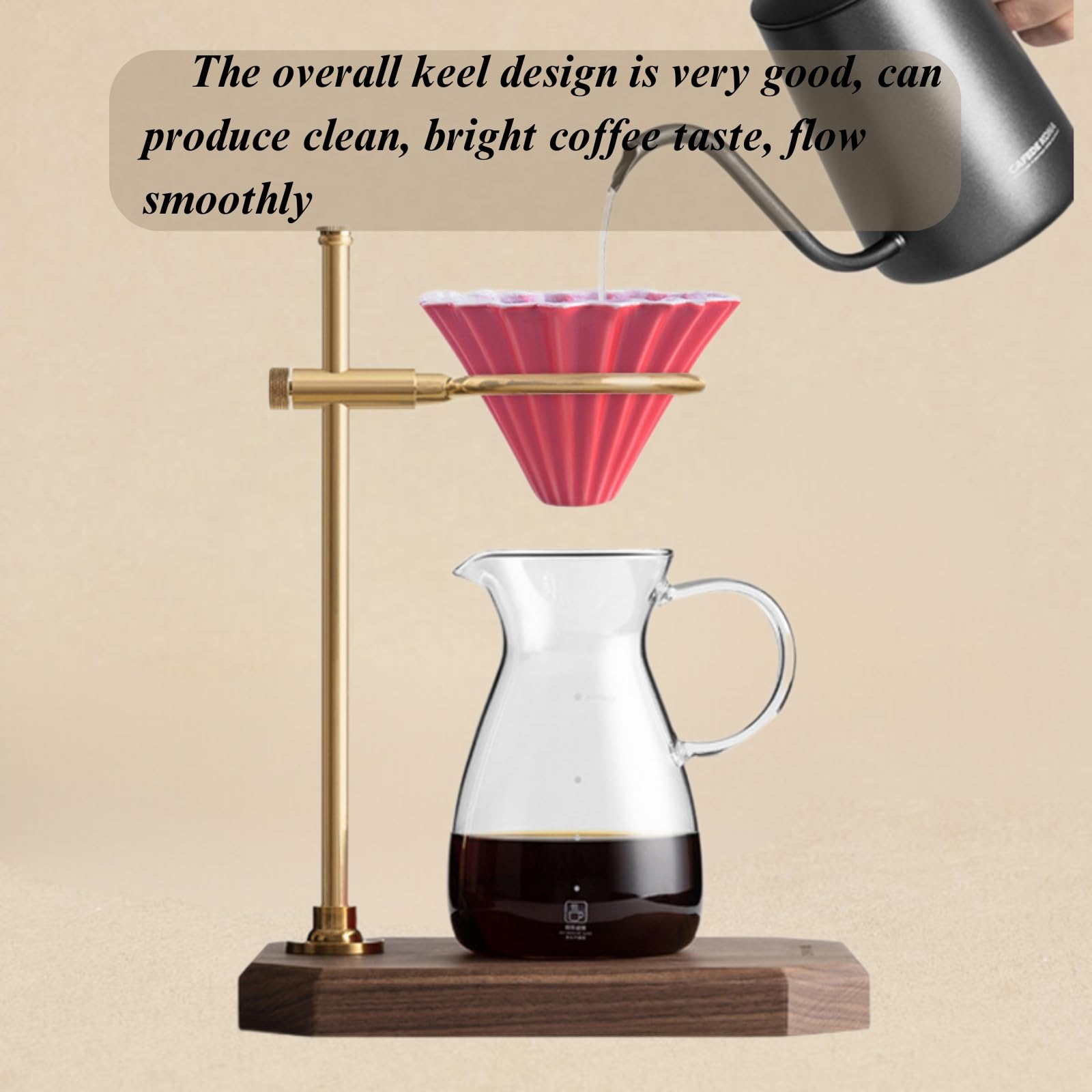 Amazon.com: Boxonly Kiln Blue Ceramic Pour Over Coffee Dripper
