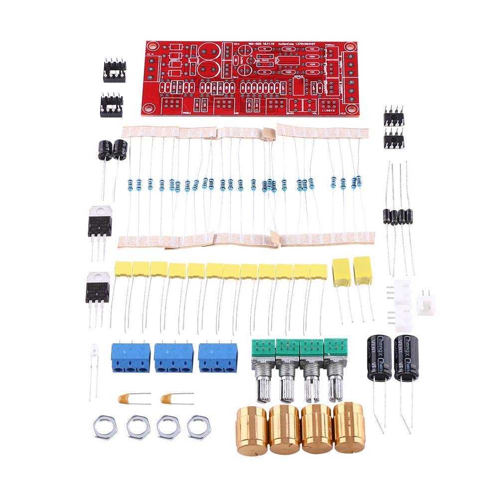 HiFi Preamp NE5532 Pre-Amplifier Volume Tone Control Board Kits AC 12V OP-AMP HiFi Amplifier (DIY Kits)