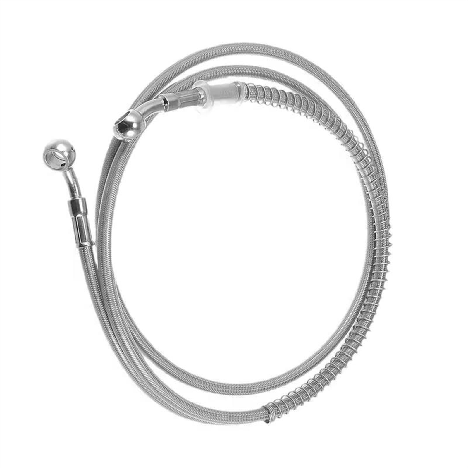 Ksxzw Silver Motorbike Part Motorcycle Hydraulic Brake Lines Stainless Hose Replacement Motorbike 110Cm Clutch