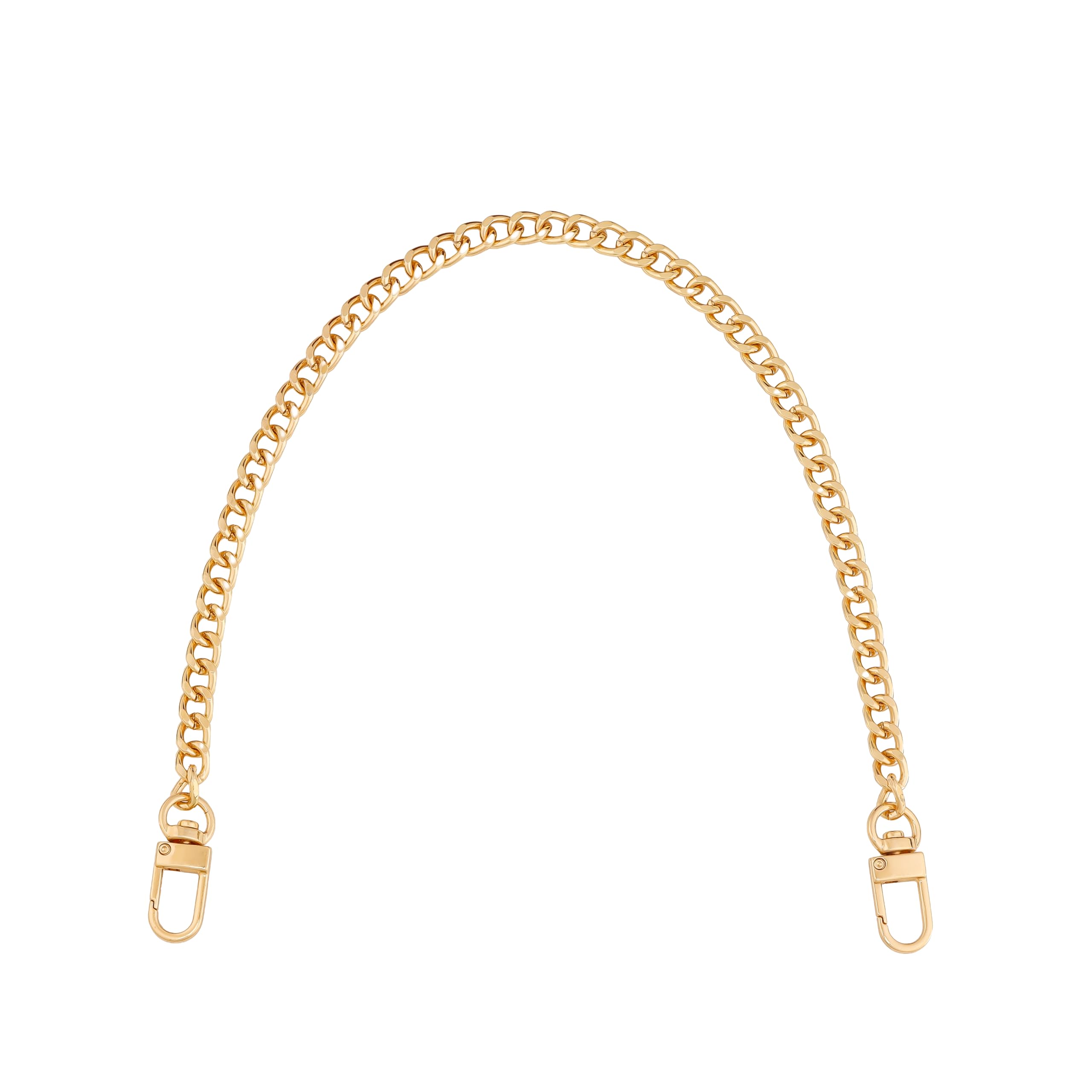 Luxury Polished Link Chain Shoulder Strap for Bags with Detachable Hooks (1, Golden)-image-16
