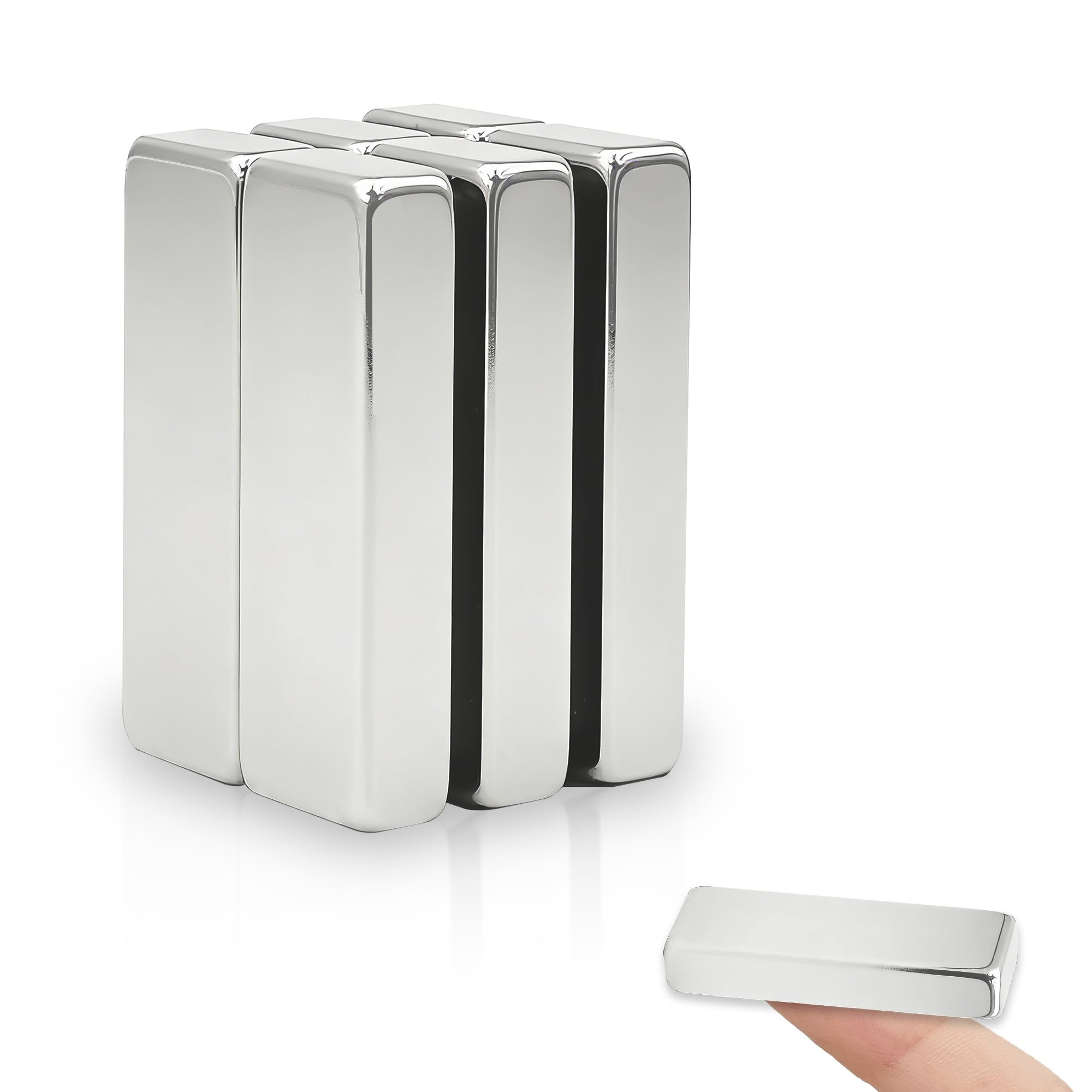 Imán pequeño y fuerte de neodimio barra rectangular que evita caídas en pizarra y taller