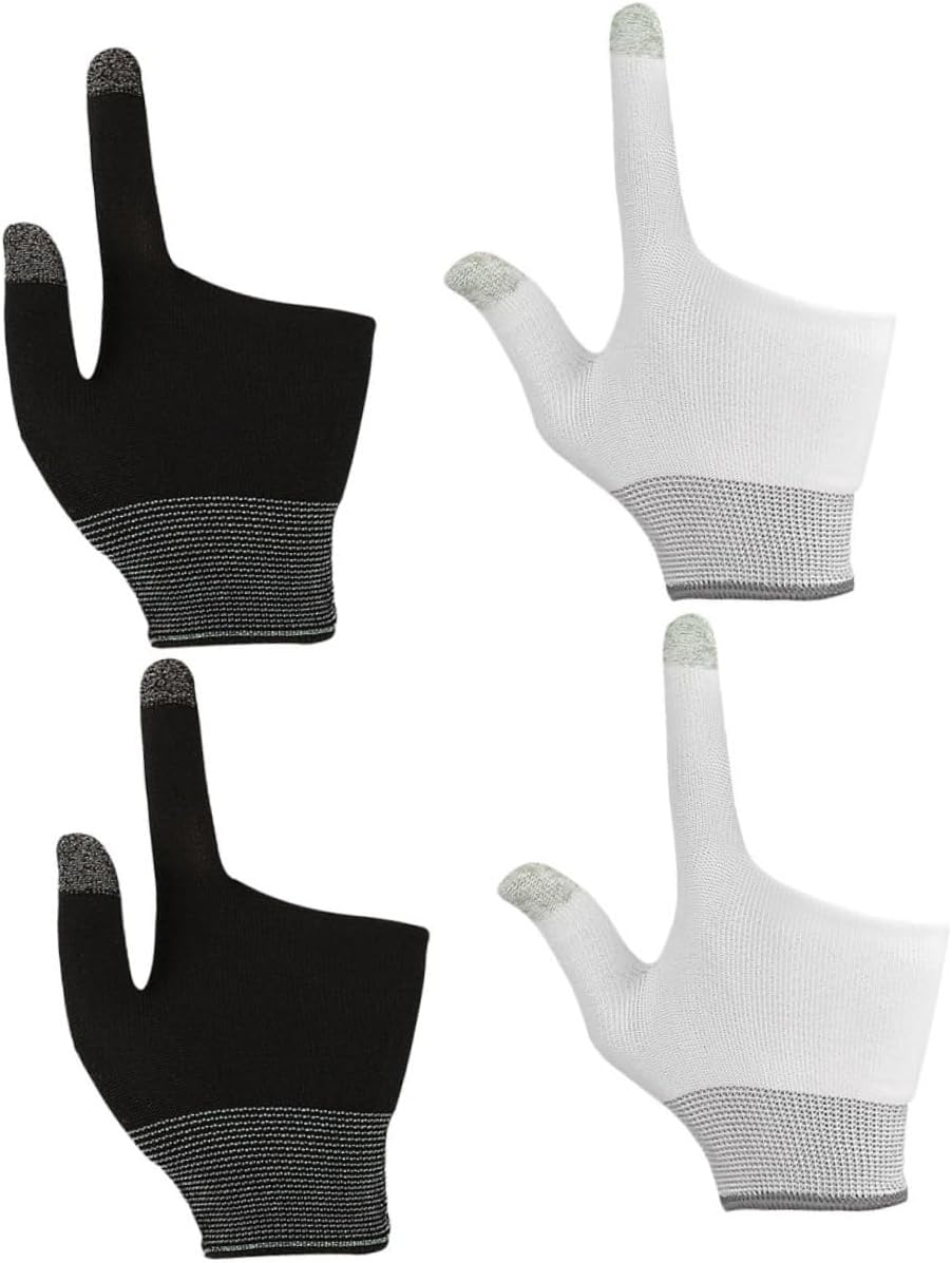 Ergonomic Gaming Gloves 2 Sets Touchscreen Finger Gloves Breathable and Comfortable for Phone Games