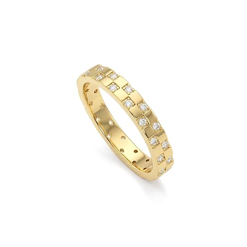 FRUMOS Gold Wedding Rings For Women,14k Stackging Rings Non Tarnish,Chain