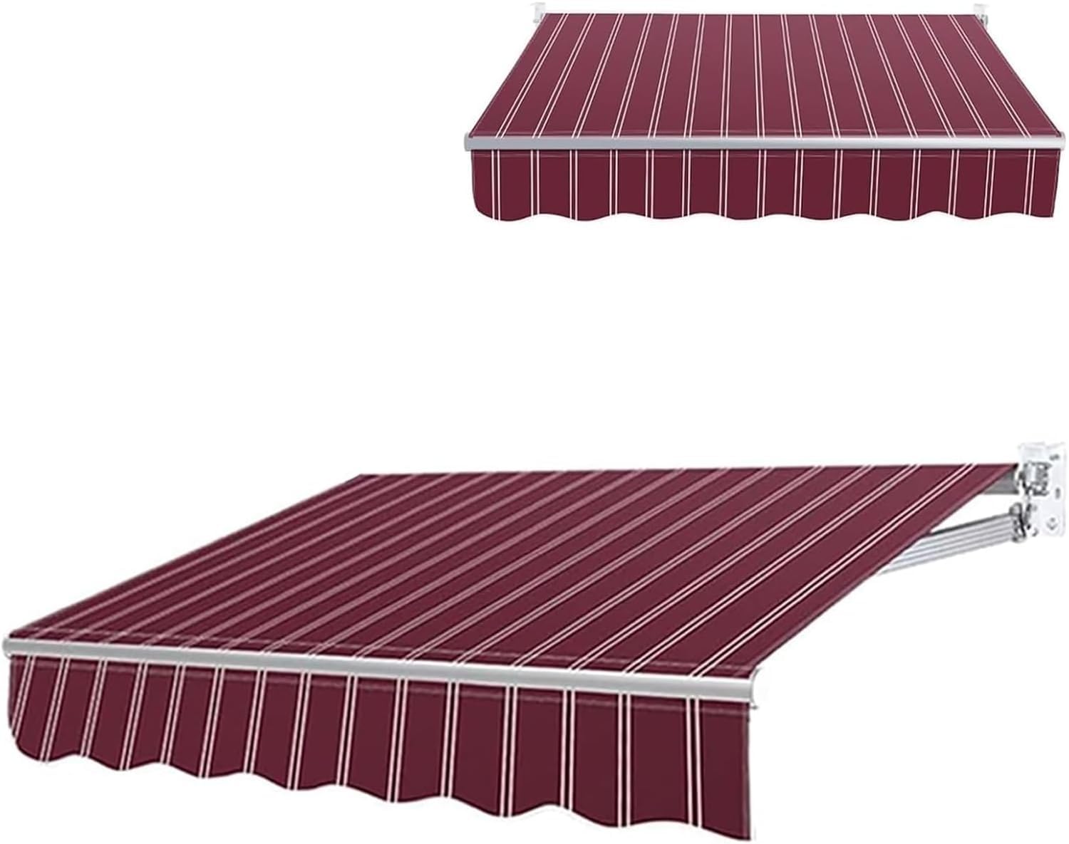 GJZQDKX Patio Awning for Door & Window Waterproof Replacement Canopy for Terrace Balcony & Outdoor Polyester3.5x1m Sunshade Cover for Patio Shelter