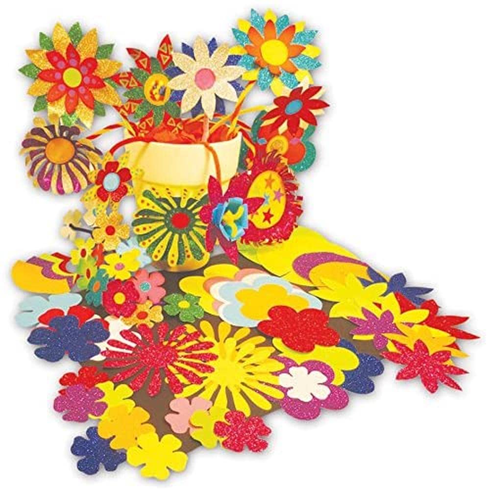 Springboard Glitter Festival of Flowers Craft Activity Pack (Pack of 300)