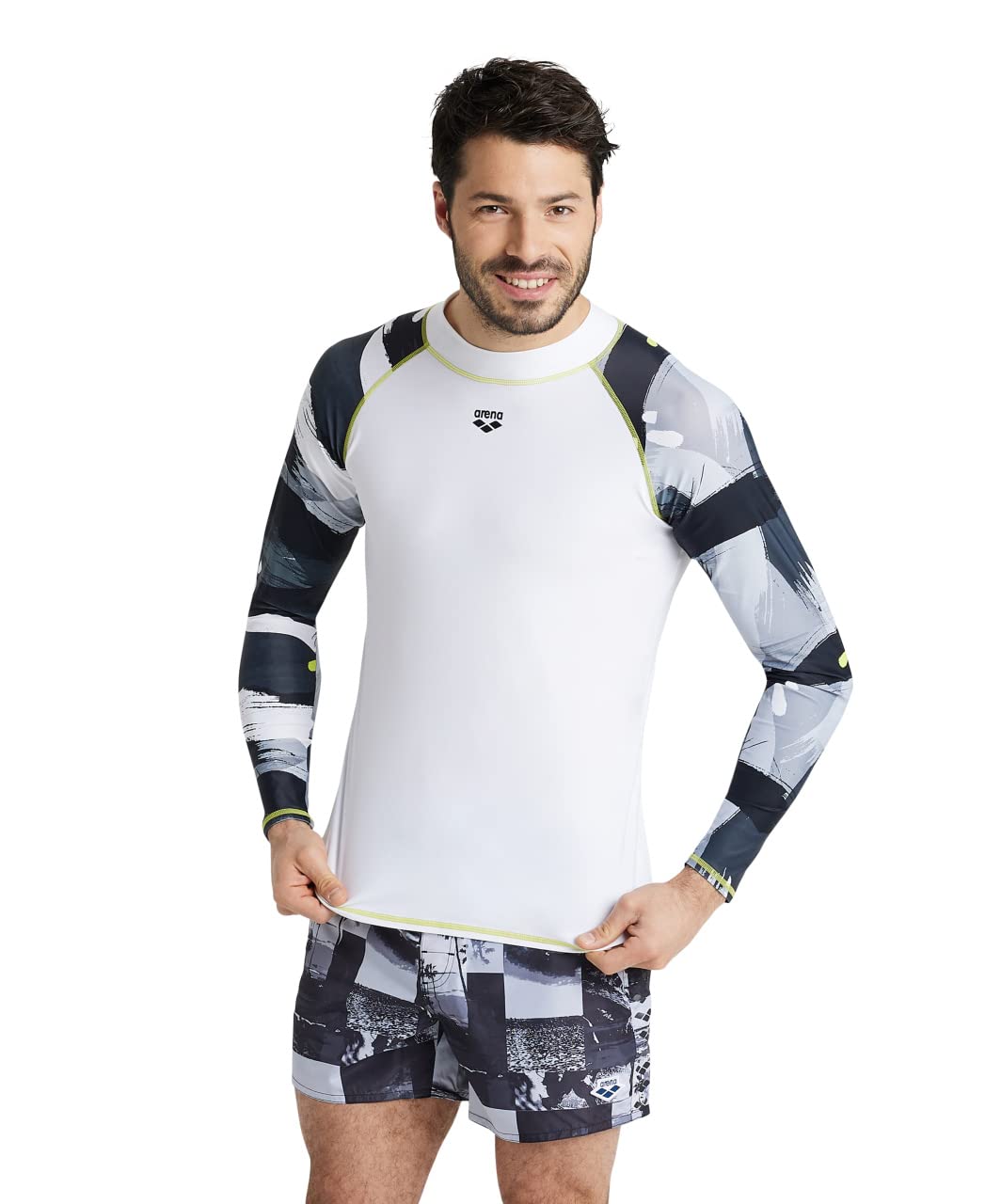 ARENA M Rash Vest L/S Allover UV Guard Hombre