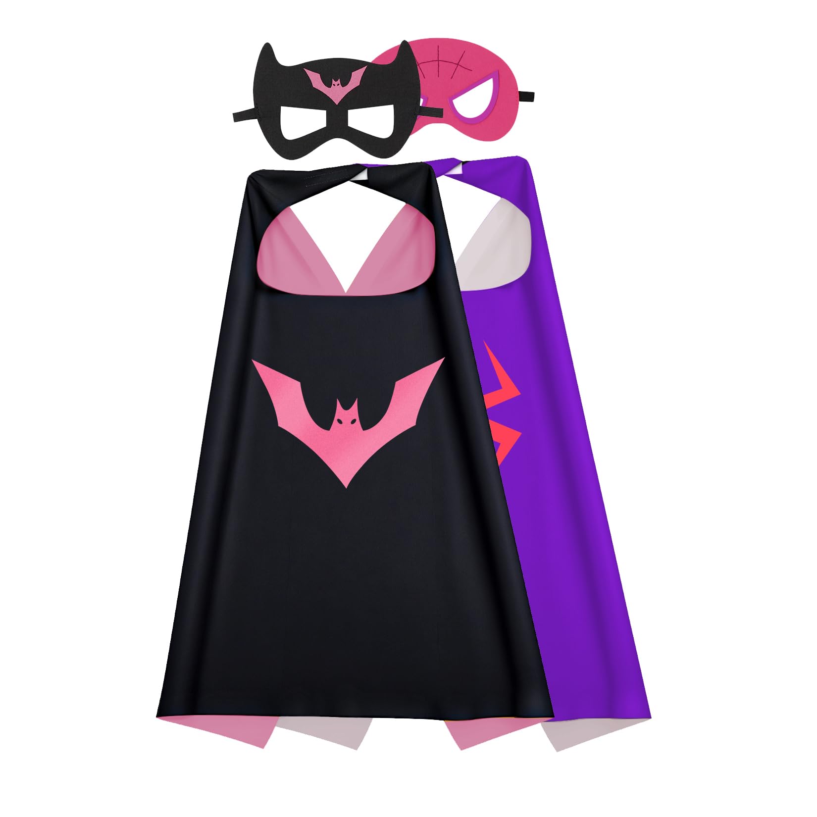 KARAZZO Kids Capes and Masks Boys Girls Costumes for Halloween Christmas Cosplay Dress Up