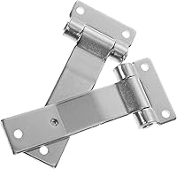 Vista 10 de Bisagras de acero inoxidable, 2 piezas de bisagras pesadas para gabinetes de cocina, bisagra de puerta, bisagras de bisagra de alta resistencia