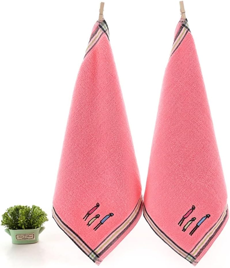 Square Towel Face Towel Towel with Hook Household Daily Necessities Bathroom Supplies(D)