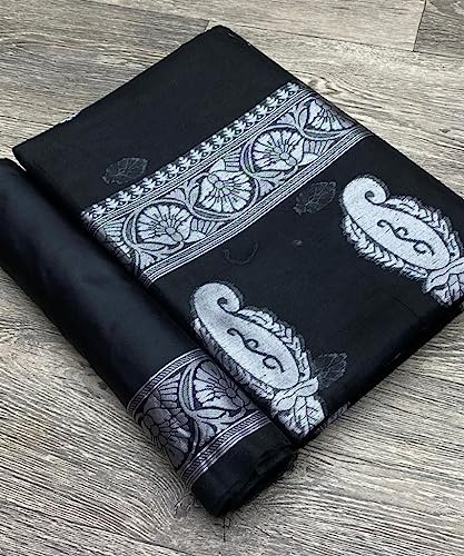 Image of Flosive Women's Cotton Saree With Blouse Piece