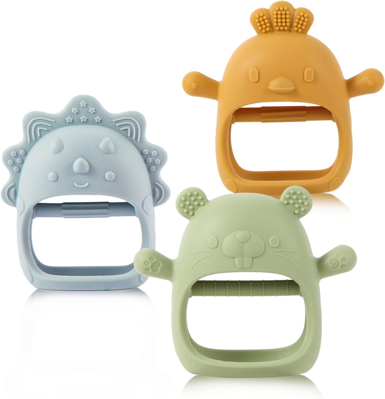 Teething Toys for Baby, Baby Teether, Teethers for Babies 3-6 Months, Baby Teething Glove for Sucking Needs, Teething Mitten Easy-to-Grasp with Soft Texture for Sensory Exploration