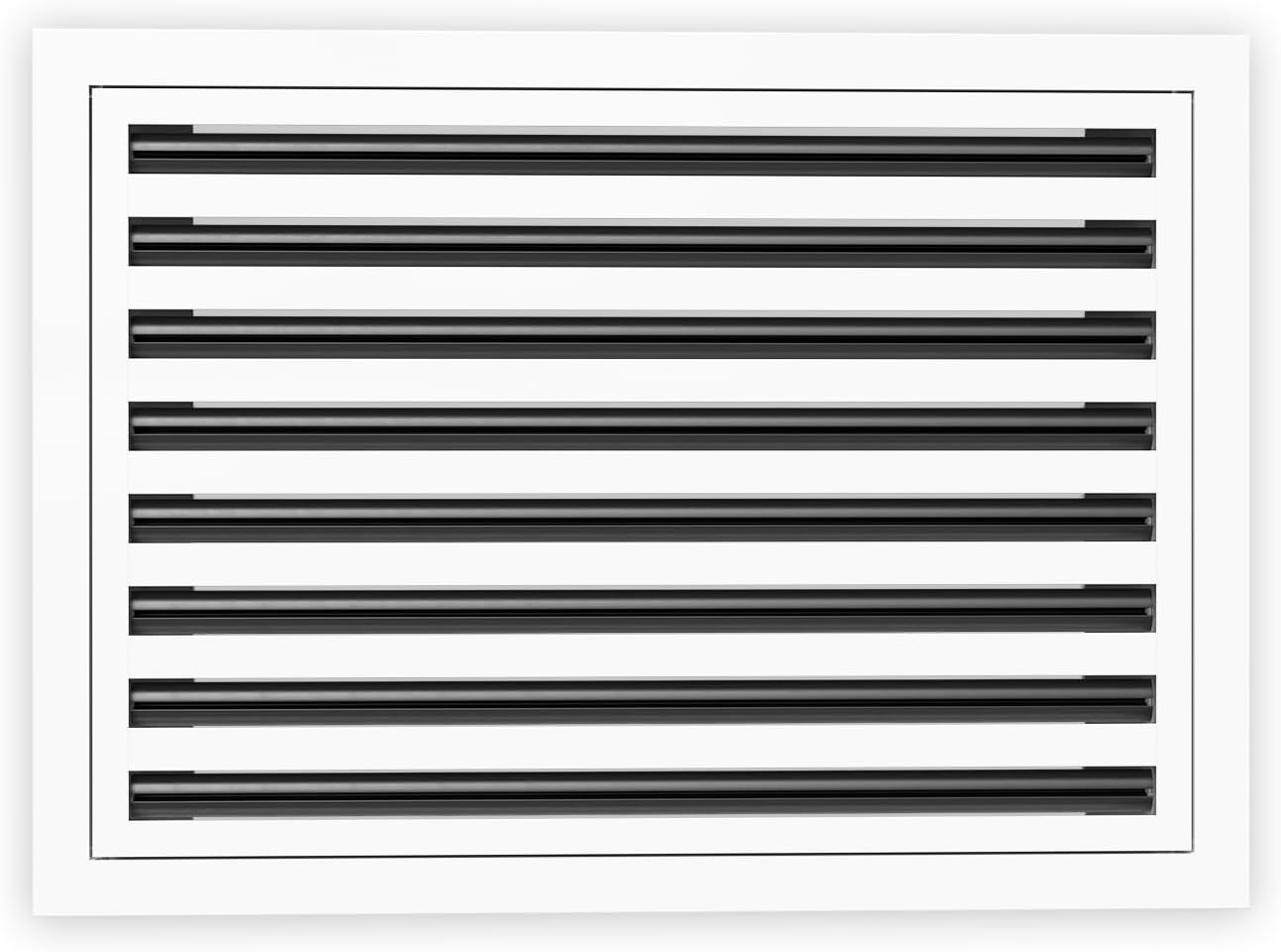 QuietCool 20x14 Modern Design AC Grille - Aluminum White - Air Vent - Linear Slot Diffuser - Register Grille for Heating and Cooling - Compatible with Ceiling, Wall, or Floor Registers