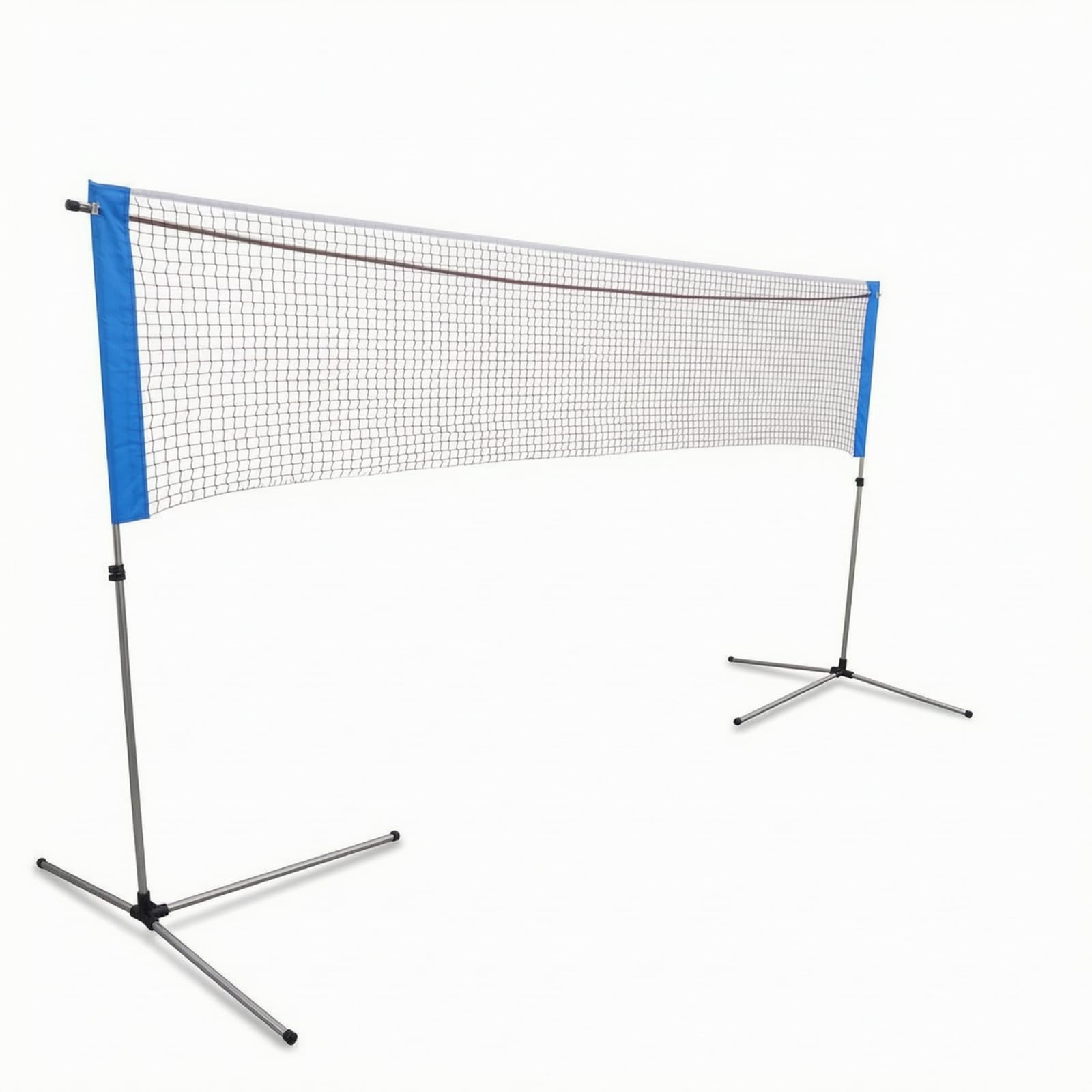 Colcolo Rete da Badminton Portatile Rete Supporto Piedistallo Installazione Facile Acciaio Inossidabile Durevole con Sacca Inclusa Adatta per Allenamento