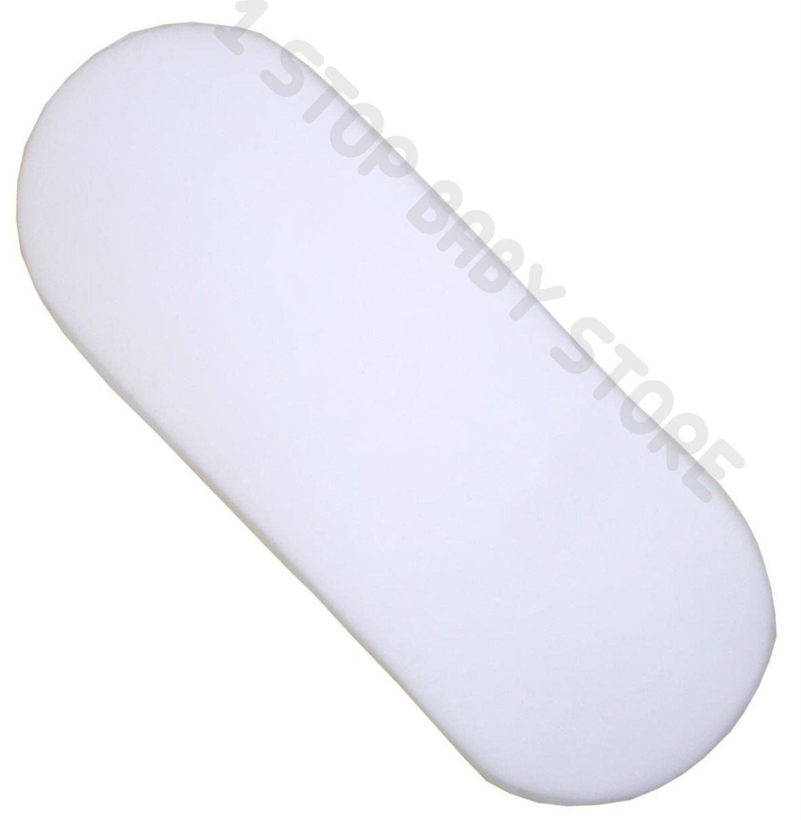 1STOPBABYSTORE BABY MOSES BASKET MATTRESS OVAL HEADVENT 74 x 28cm BRANDNEW