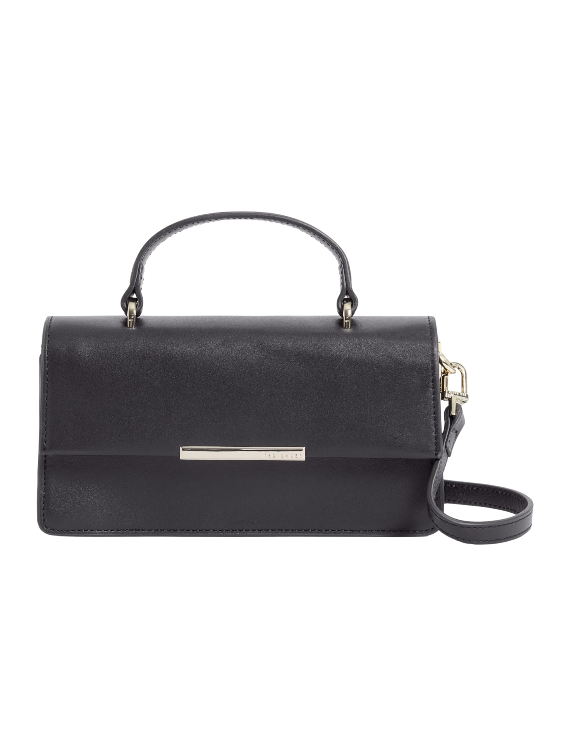 Ted Baker london bar detail elongated top handle bag, navy, one size