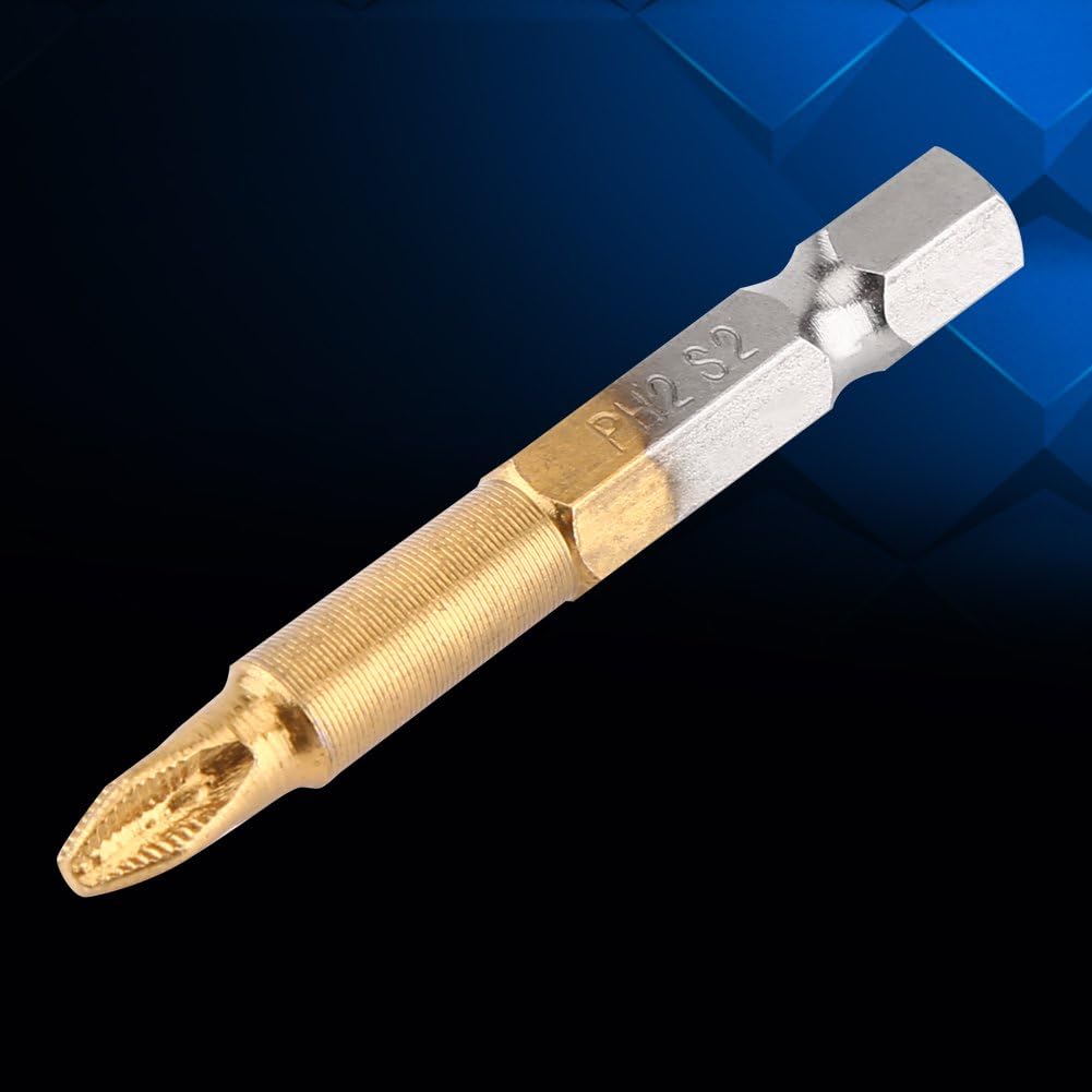 10Pcs Screwdriver Bits Screwdriver Bit Set Phillips Power Bits Head 1/4 Inch Hex Shank Screwdriver Bits for Household