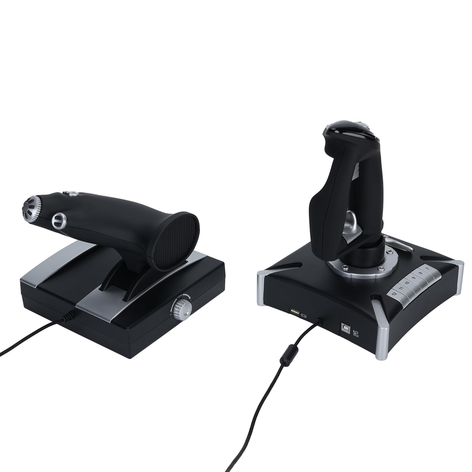 Joystick per Simulazione di Volo con Controllo delle Vibrazioni Immersivo per Series X S Wins7 8 10 11, Configurazione Semplice per gli Appassionati di Aviazione