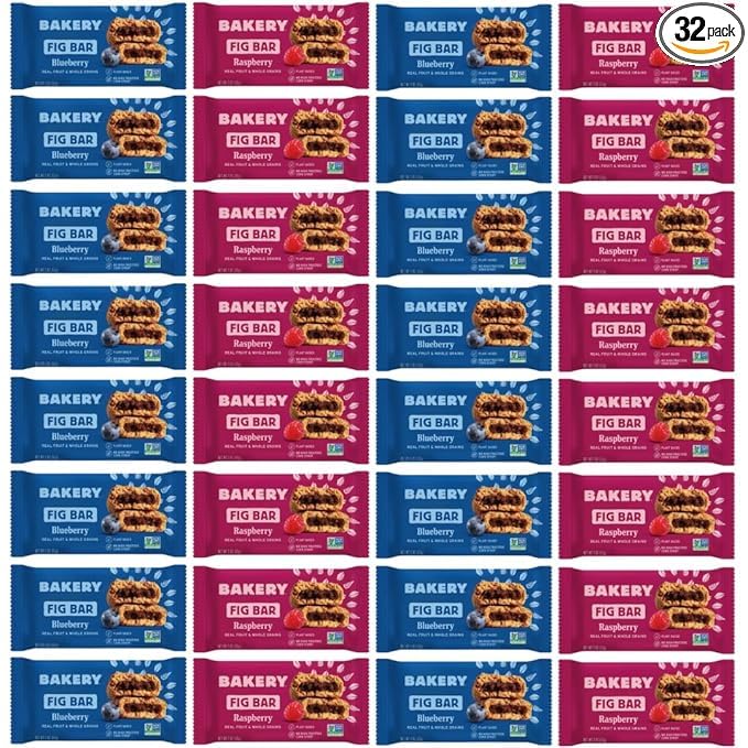Nature BakeryFig Bars Original Fig, Real Fruit, Vegan, Non-GMO VarietyPack of(32)