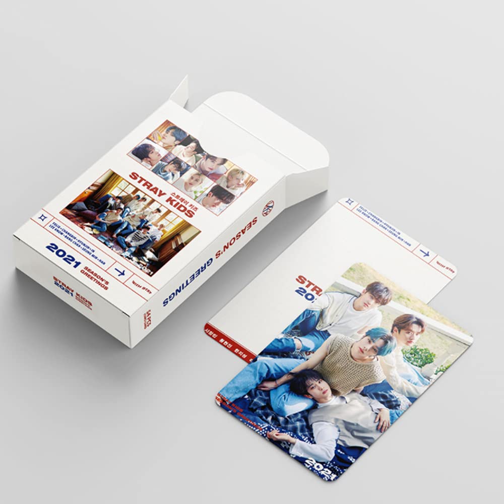 stray kids Lomo Card 108Pcs 2021 SEASON'S GREETINGS Card stray kids in Life Card StrayKids Card