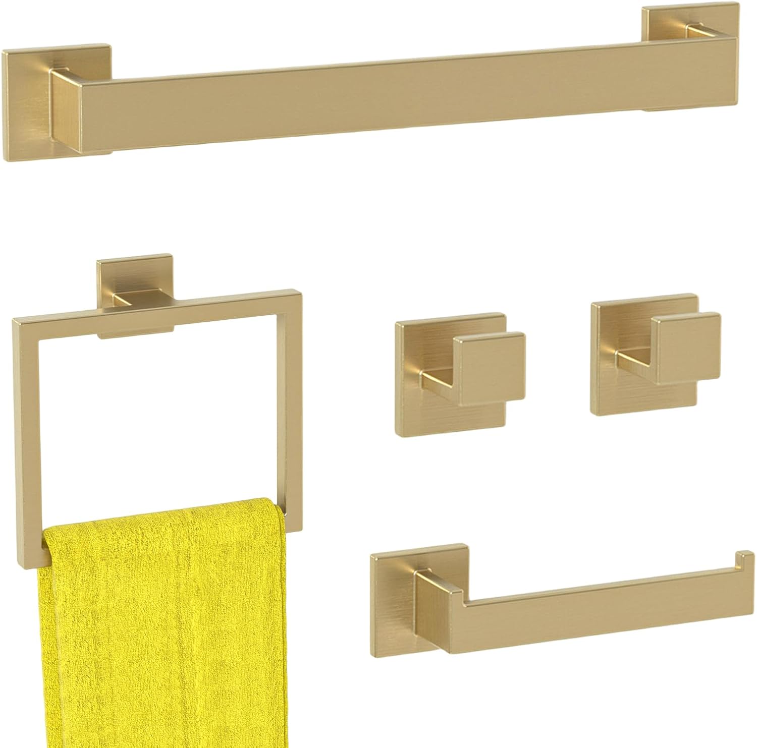 Toilet Paper Holder And Towel Holder Set Franklin Brass Maxted 4-Piece Bath Accessory Set With 24 In. Towel Bar... 3 Piece Bathroom Accessory Set