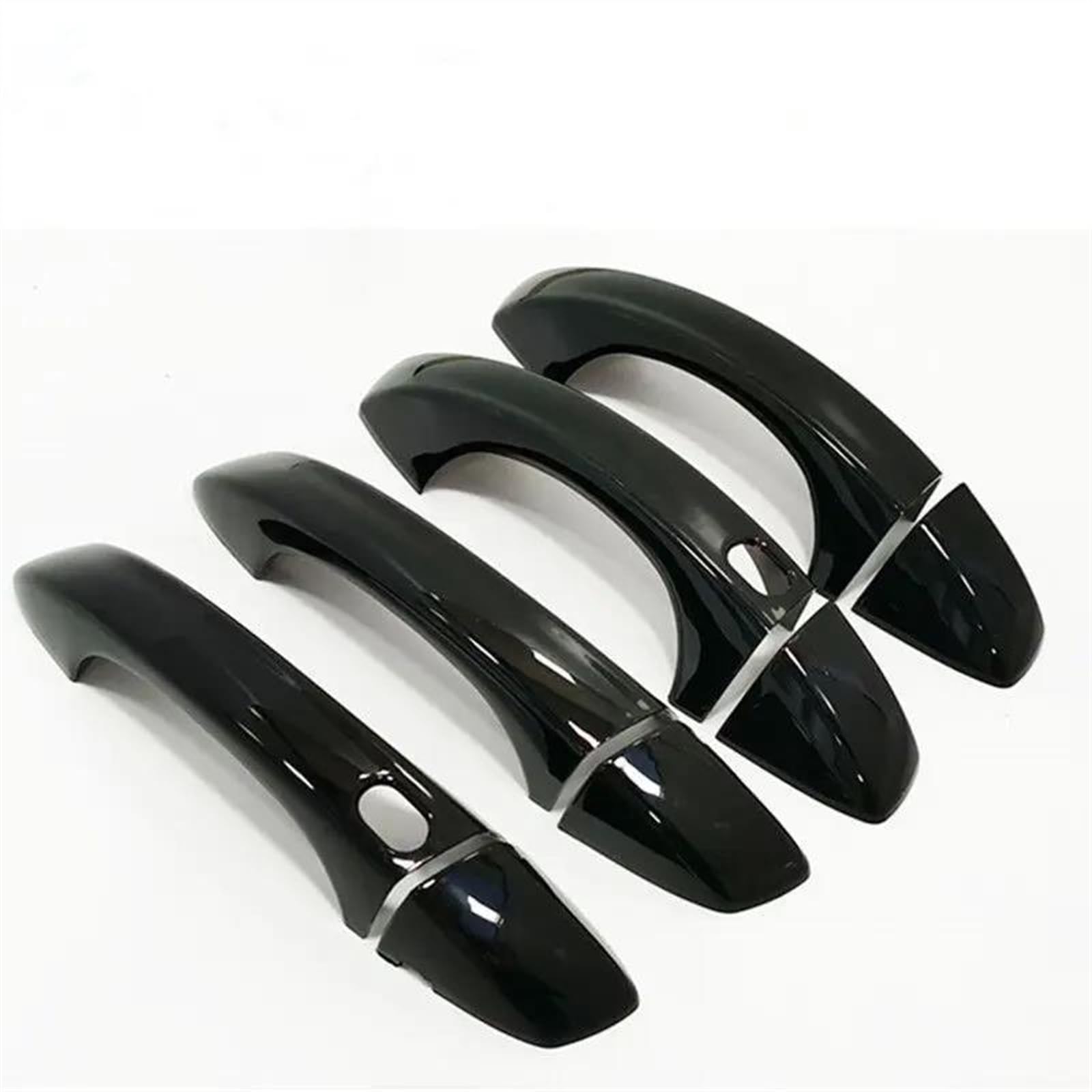 Kjhopy B Lack Chrome Car Side Door Handle Cover Trim Sticker Styling Accessories For Skoda For Octavia A7 2014-2019 Exterior Door Handle(B)