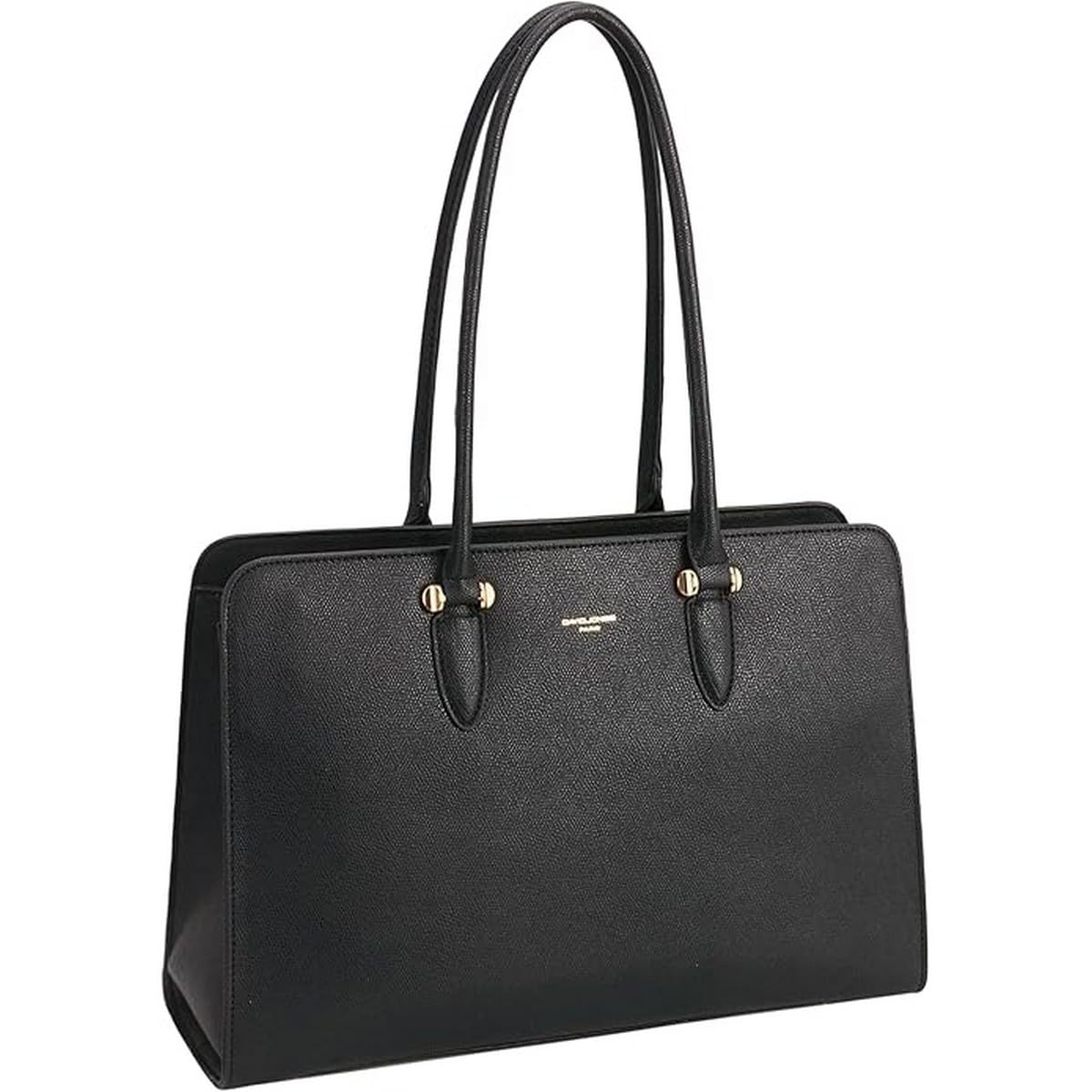 David Jones - Borsa a mano Tote da donna di grandi dimensioni XL - Borsa a spalla lezione scuola lavoro business formato A4 - similpelle PU con manico lungo - Shopper borsa computer