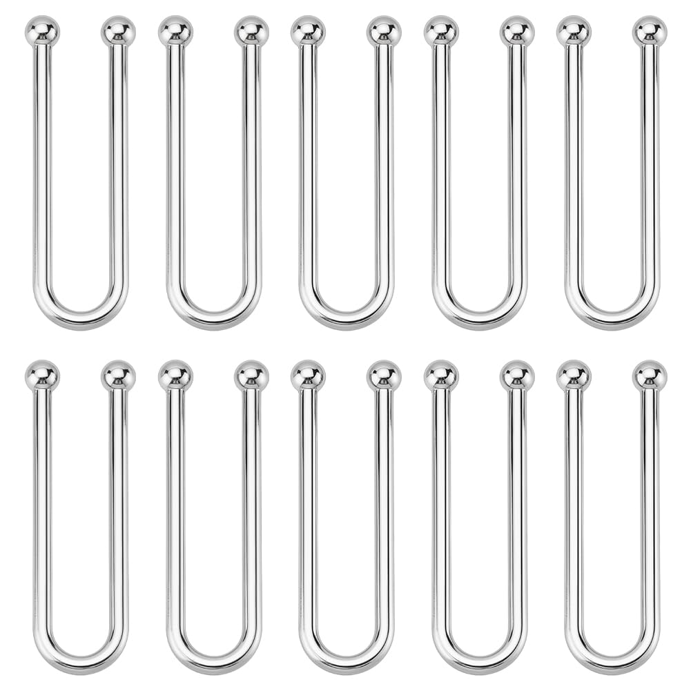 PH PandaHall 10pcs Bikini Clips U Shape Swimwear Fastener Metal Bikini Pin Buckle Bikini Connector Linker Swimwear Front Clasp Replacement for Swimsuit Lingerie Costume Accessory