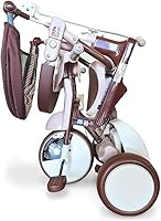 Vista 5 de iimo Triciclo plegable 3 en 1 – Triciclos premium para niños de 1 a 3 años – Bicicleta infantil de diseño japonés con mango de empuje, triciclo