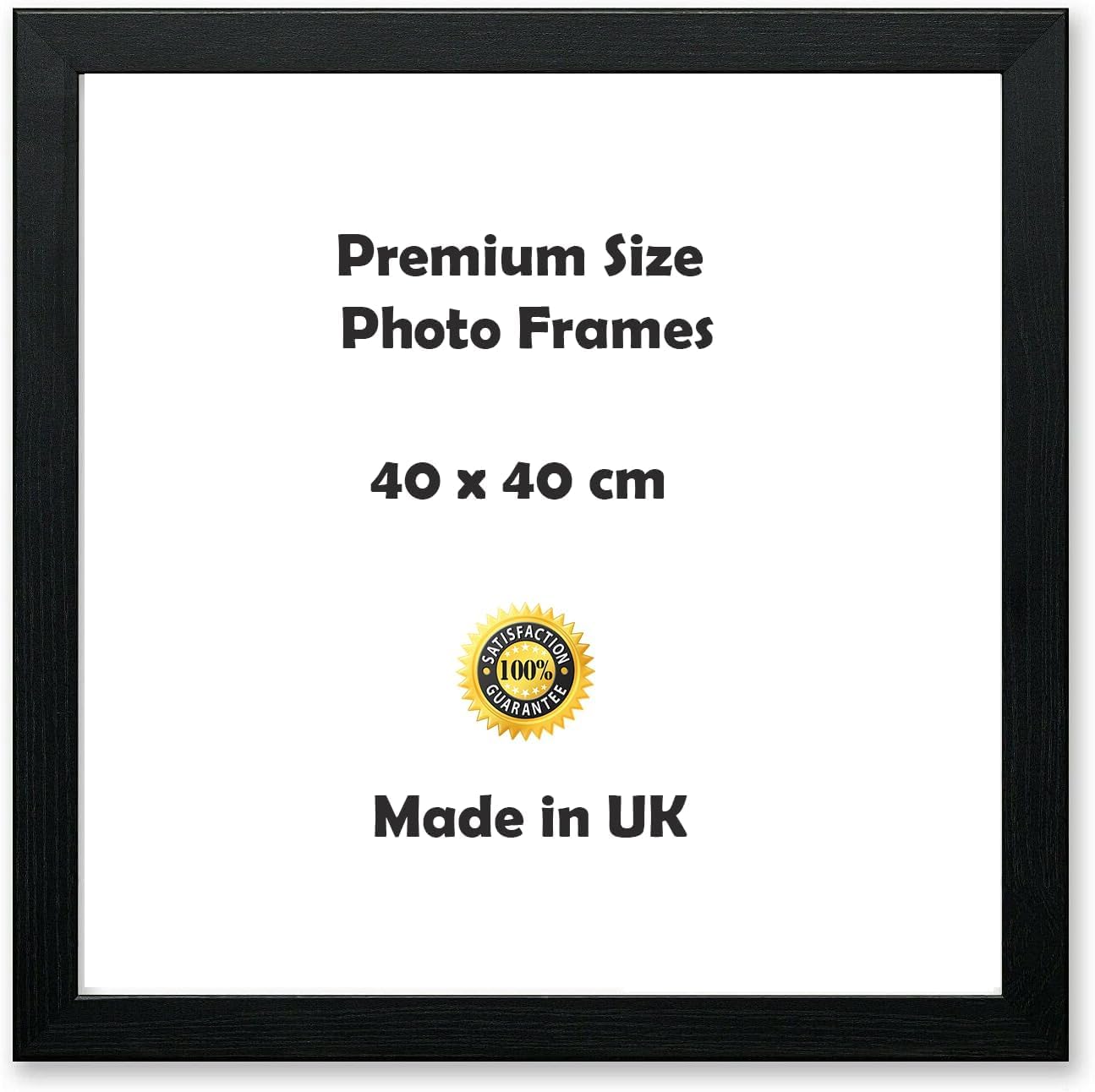 Photo Frame – Black Picture Frame for Wall Art, Stylish Photo Frames & Picture Frames – Home Decor Display (40×40cm) — image 1