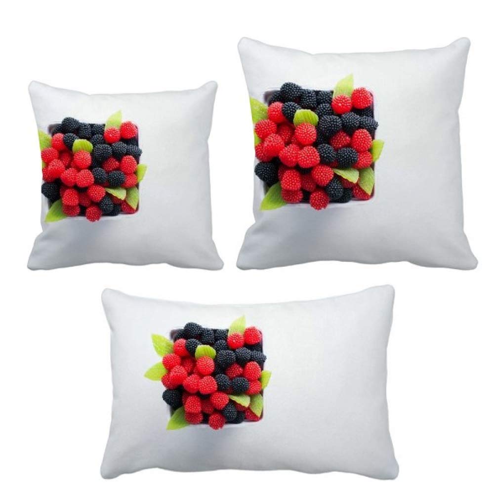 Housse de coussin aux fruits rouges pour la décoration de votre canapé
