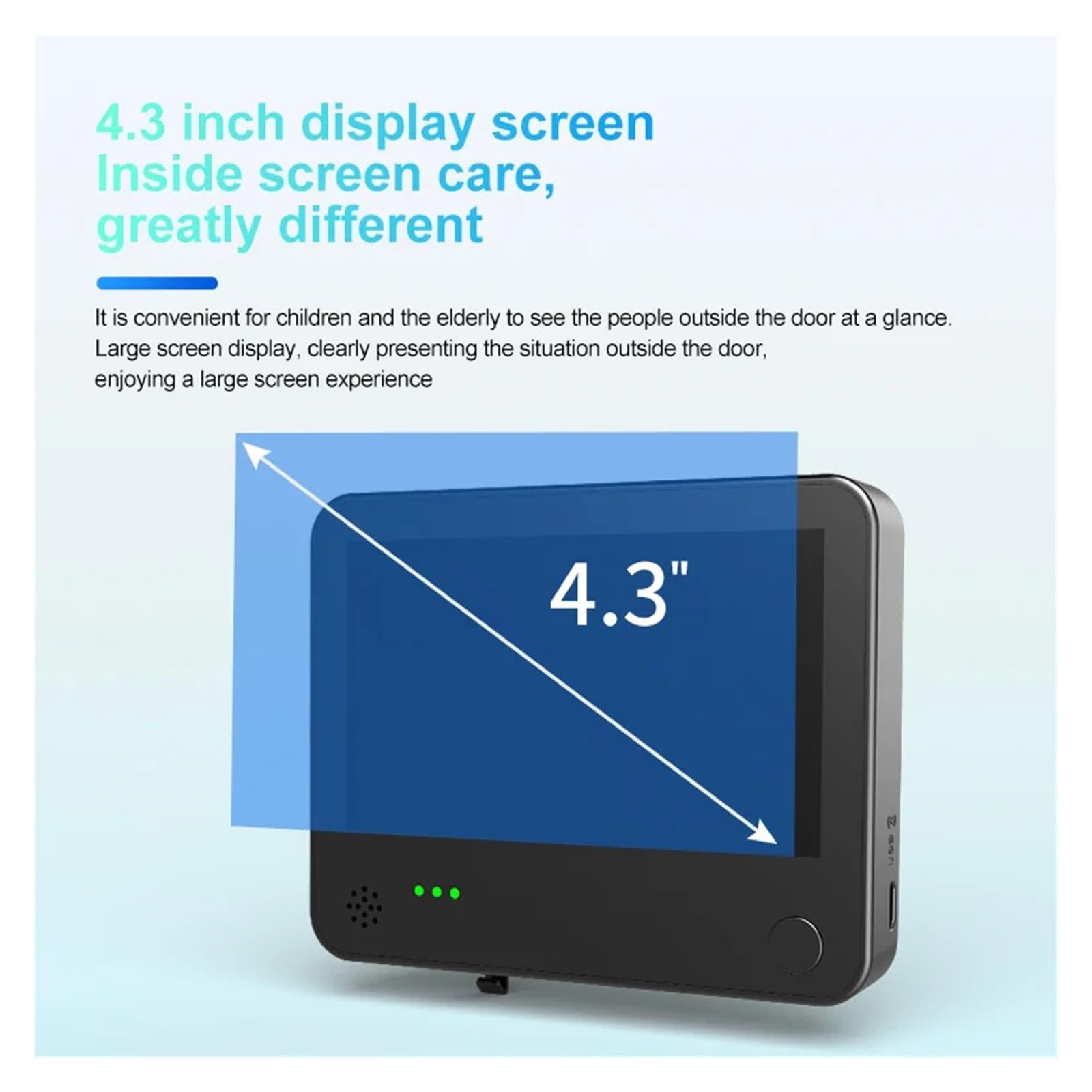 Tuya – caméra de sécurité Intelligente œil de Chat, for Porte,(Door Camera with 16G)
