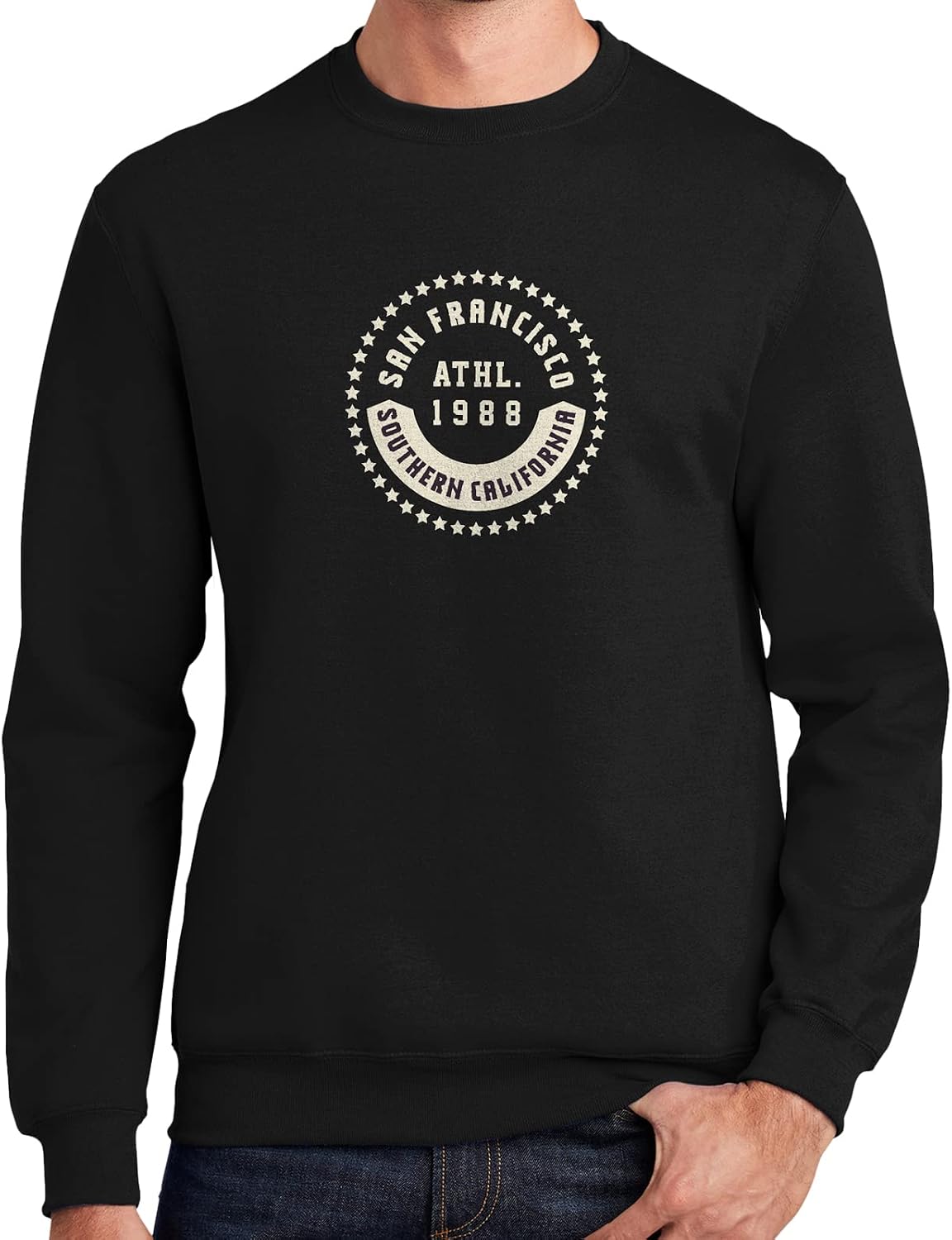 GotPrint Unisex Pullover USA Cities, Vintage San Francisco California, Gift for Men, Women, Casual Cotton Crewneck Sweatshirt