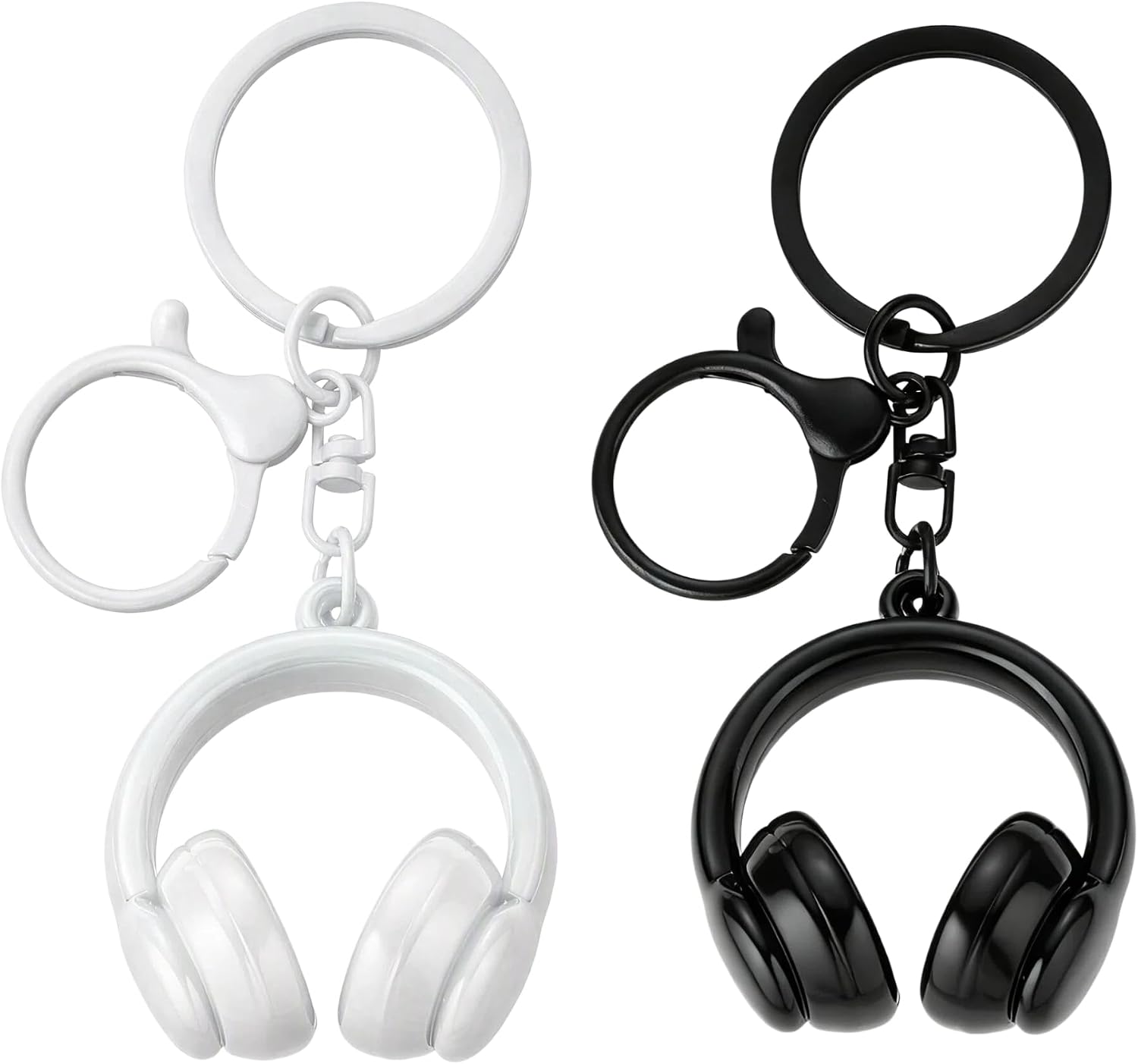 Headphone Keychain, 2‑PCS Acrylic Bag Charms and Keychains