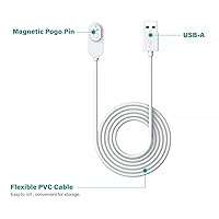 Vista 2 de TUSITA Cable de carga magnético para interiores compatible con Arlo Ultra 1 2, Pro 3 4 5 2K - 3M, color blanco