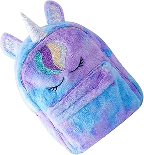 SHOWERORO Mochila Mochila Unicórnio Mochila Para Meninas Mochila Para Meninas Mochilas Infantis Adorável Bolsa De Pelúcia Mochila Infantil Mochila Escolar De Pelúcia Bolsa De Pelúcia Menina