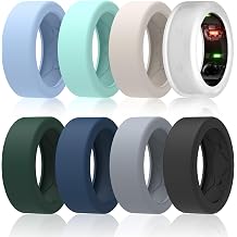 8 Pack Ring Cover for Oura Ring Gen 4 /Gen 3, Anti-Scratch Elastic Silicone Cover for Working Out Gym - Patent Pending