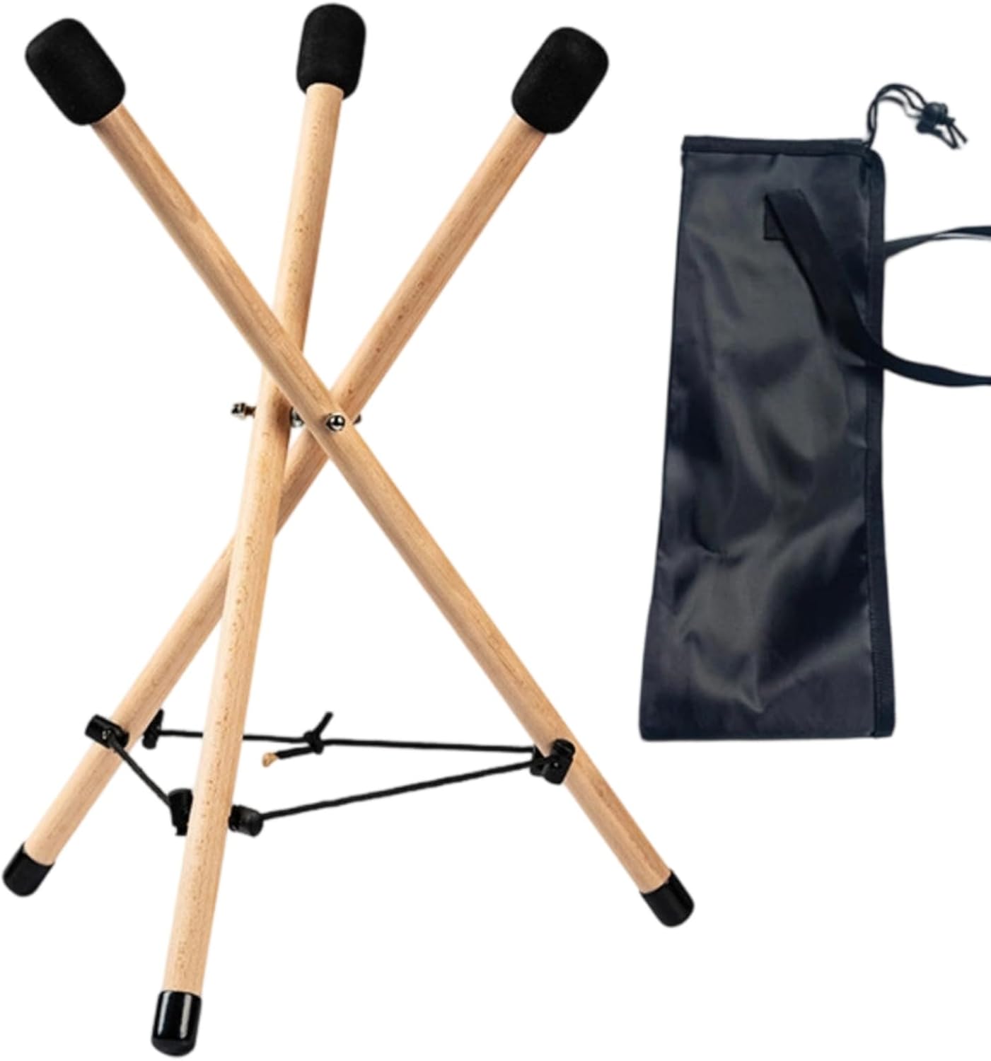 Simhoa Foldable Music Stand Portable Stand Holder Rack Beech Wood Frame With Sponge Padding For And Comfortable Use suitable for home outdoor performance , Small