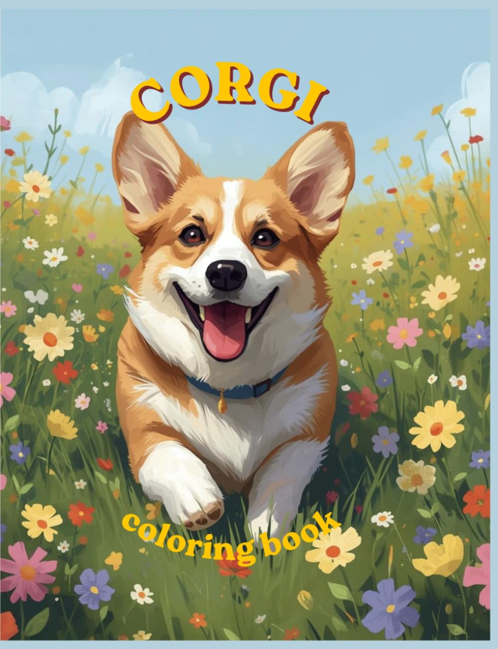 Coloring book: Corgi