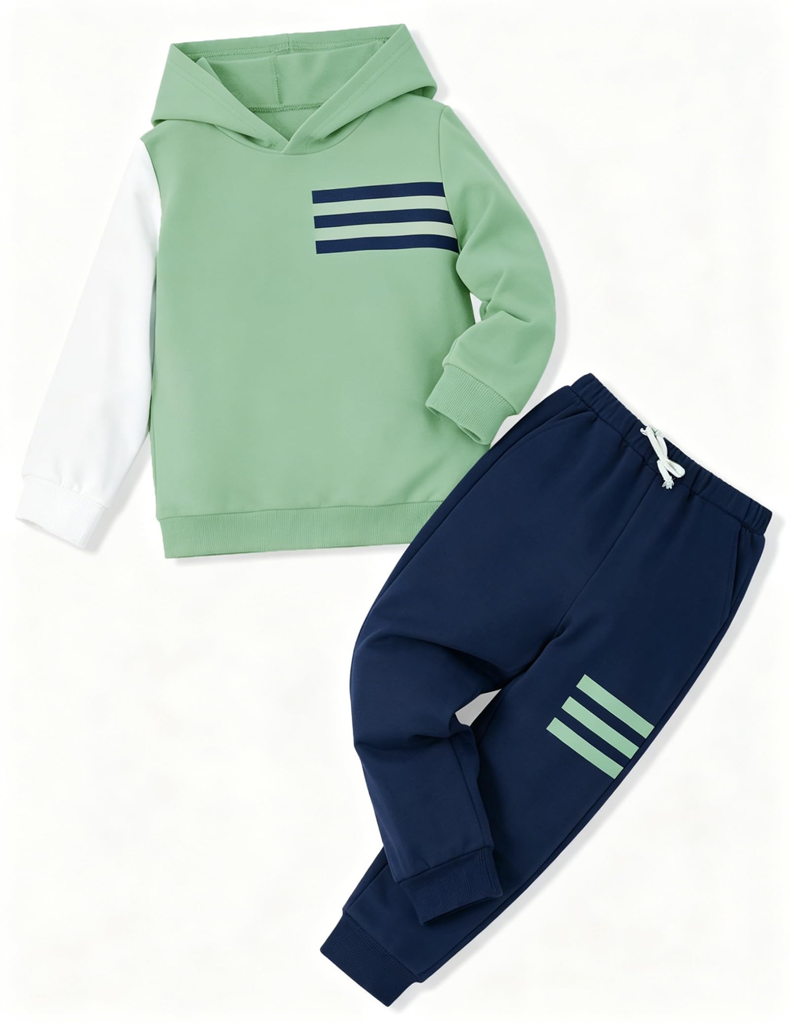 Toddler Boy Clothes Long Sleeve Hoodie Sweatsuits Tops and Pants 2Pcs Boys Fall Winter Outfits Set