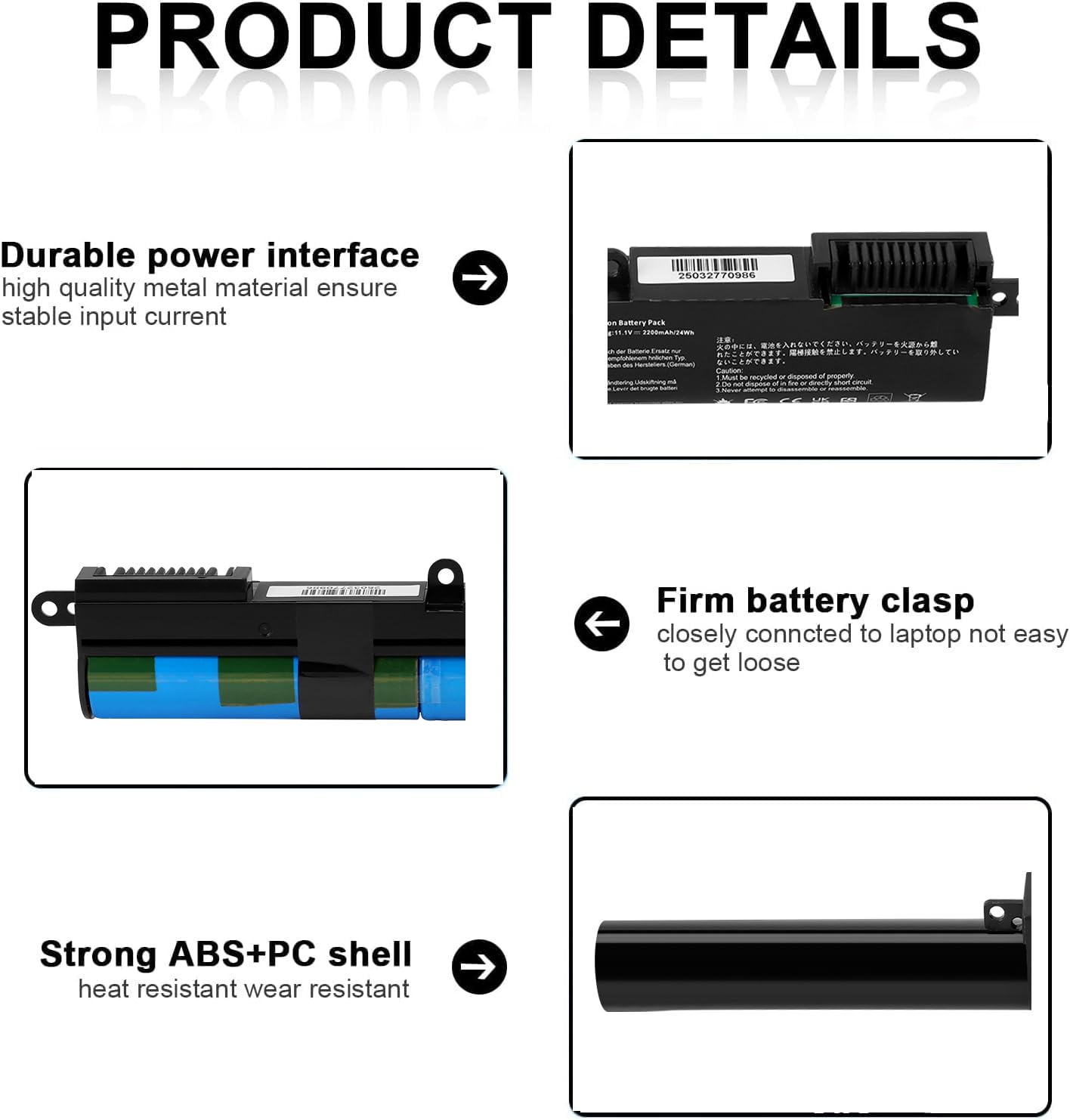 JPking A31N1519 Batería para für ASUS F540 F540L F540LA F540S F540SA A540 A540L A540S X540 X540L X540LA X540LJ X540S X540SC X540Y X540YA R540 R540L R540LA R540LJ R540S R540SA R540Y