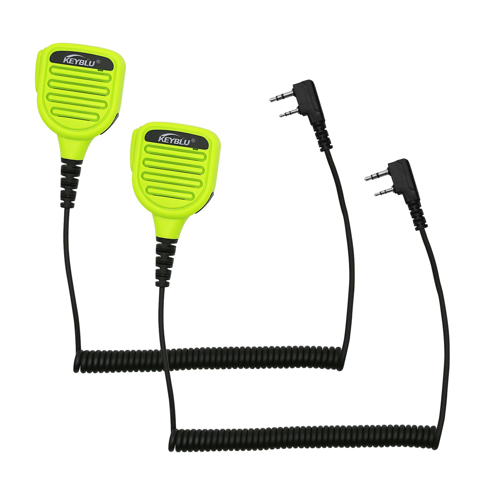 Photo 1 of KEYBLU Waterproof Shoulder Speaker Mic 2 Pin Two Way Radio Microphone with 3.5mm Audio Jack Compatible with BaoFeng GT-5R / UV-5R, BTECH, Kenwood and Retevis Radios Walkie Talkie