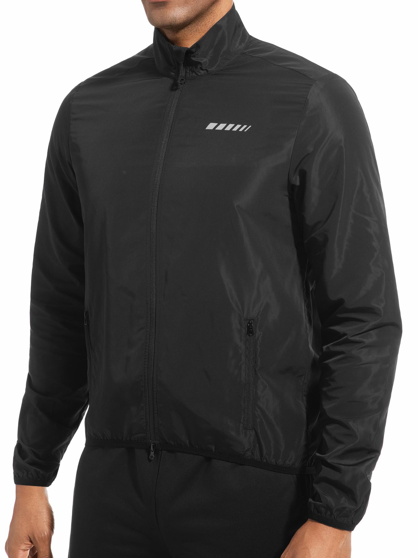Przewalski Fahrradjacke Herren, Windbreaker Herren Reflektierend Wasserabweisend Atmungsaktiv für Laufen und Radfahren