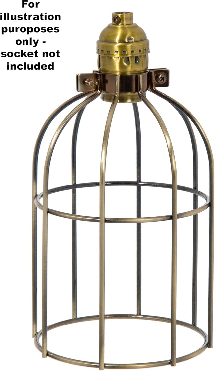 B&P Lamp® Clamp On Bulb Cage, Satin Black Finish