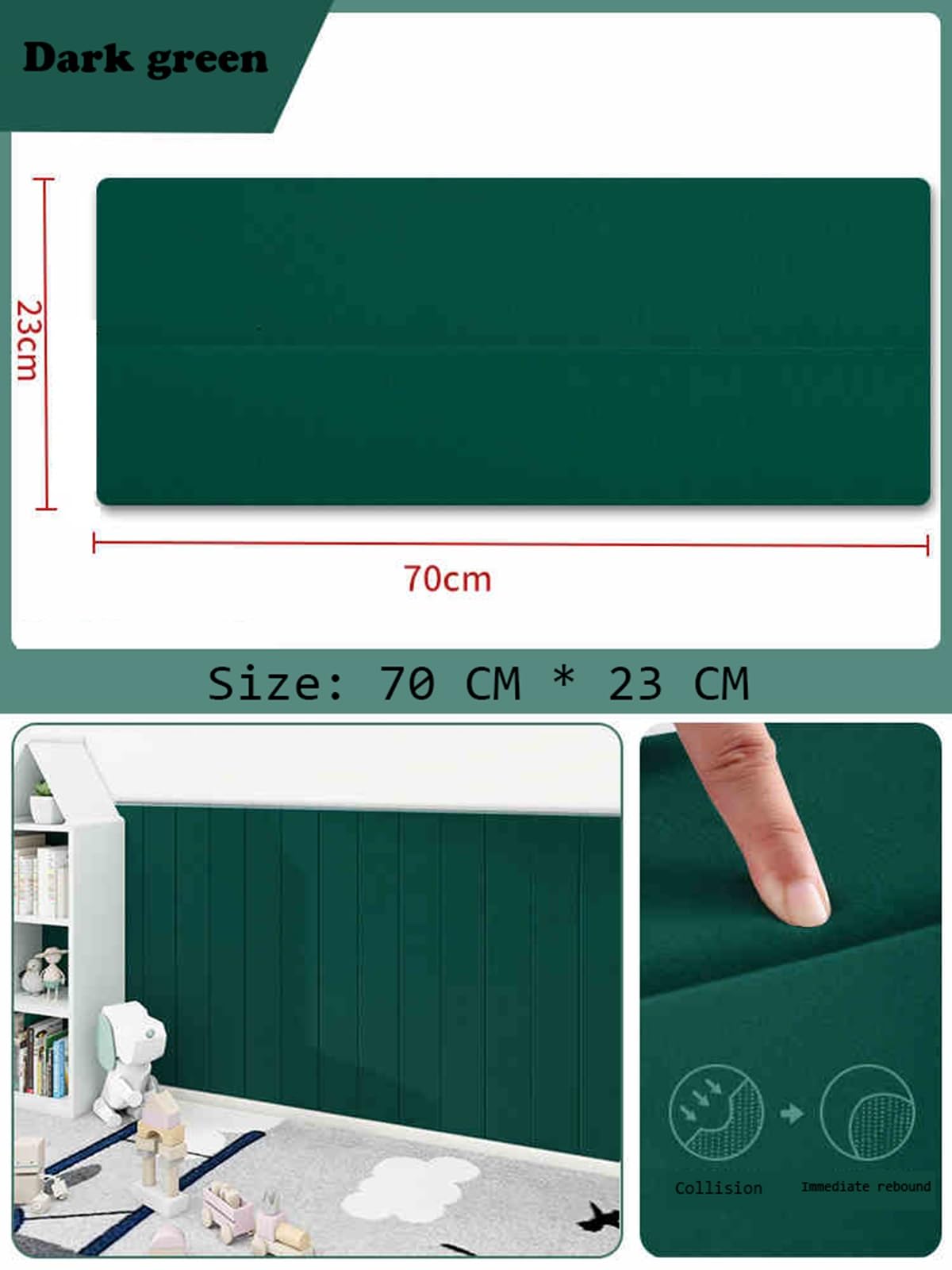 Panneaux muraux rembourrés pour tête de lit, tapis mural anti-collision, auto-adhésif, imperméable, rembourrage mural de chevet pour le confort de la chambre à coucher