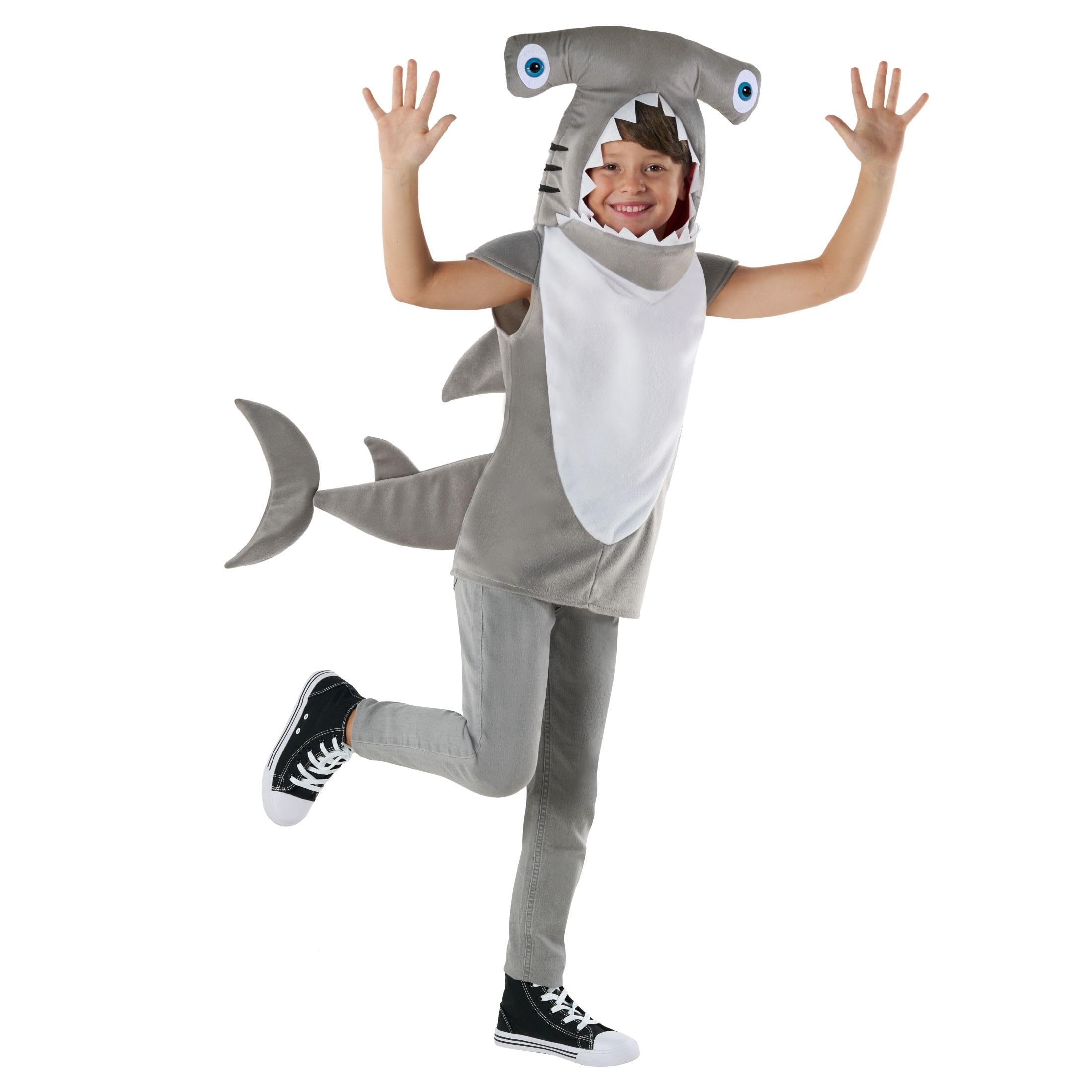 Morph Costumes Disfraz Tiburón Niño y Niña, Tiburón Martillo, Pez, Animales Marinos, Carnaval y Halloween