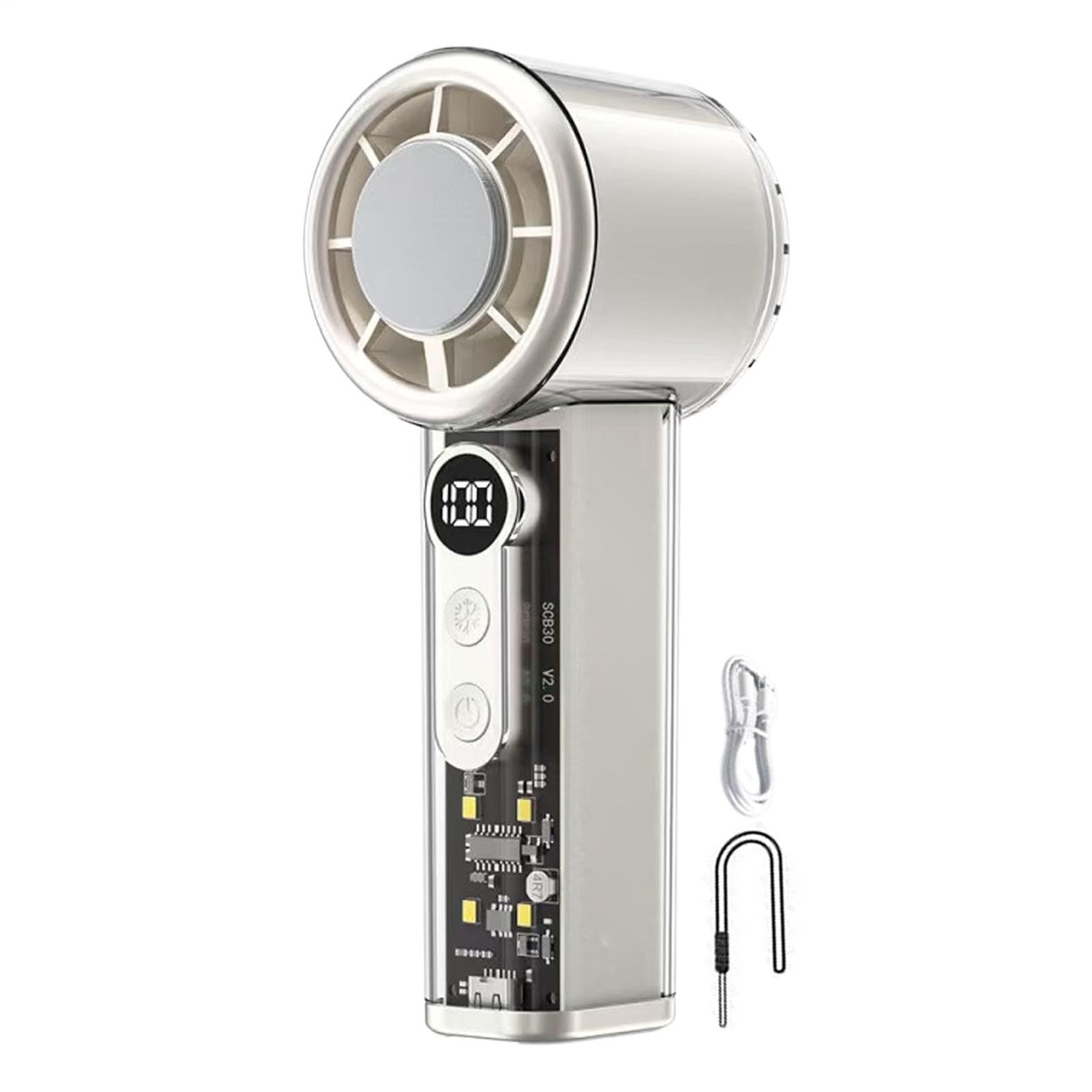 Mini ventilateur personnel portatif USB rechargeable 5000mAh 100 vitesses