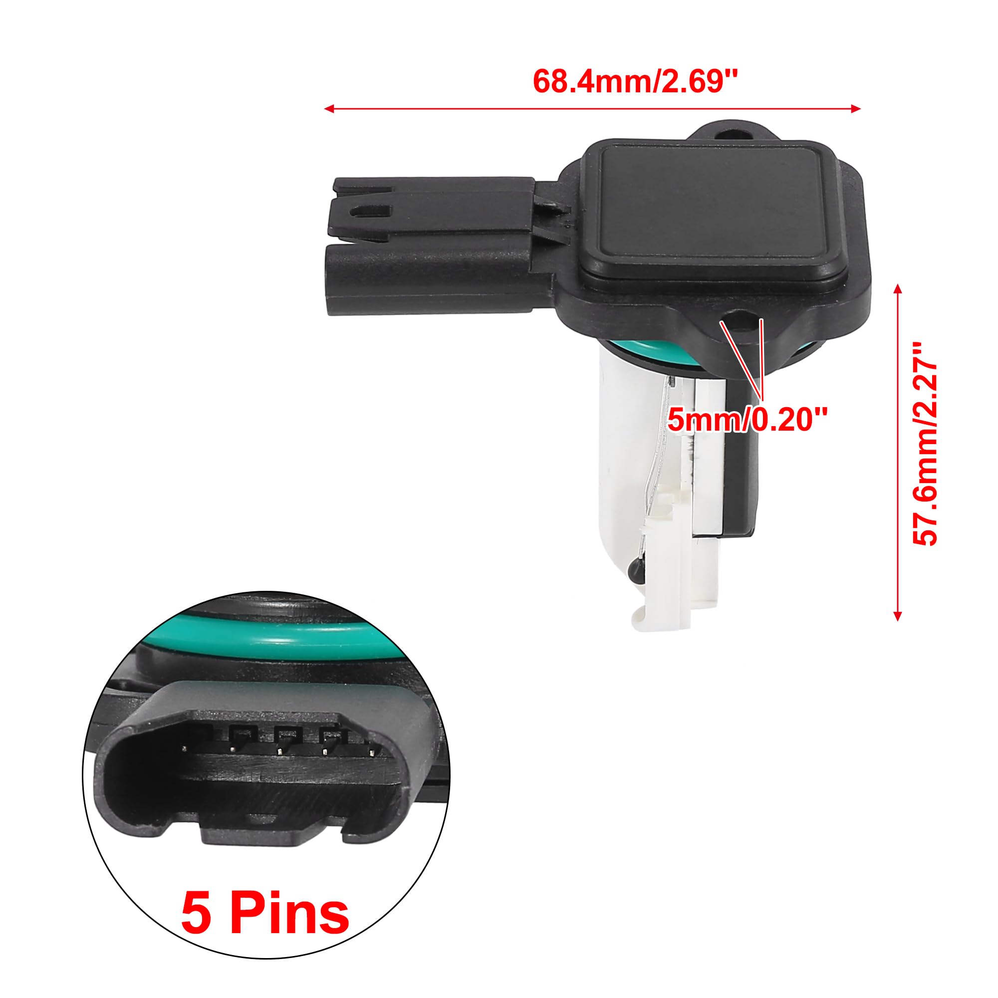 X AUTOHAUX Capteur De Débit D'Air Massique MAF Pour BMW 328i 07-14 1pc